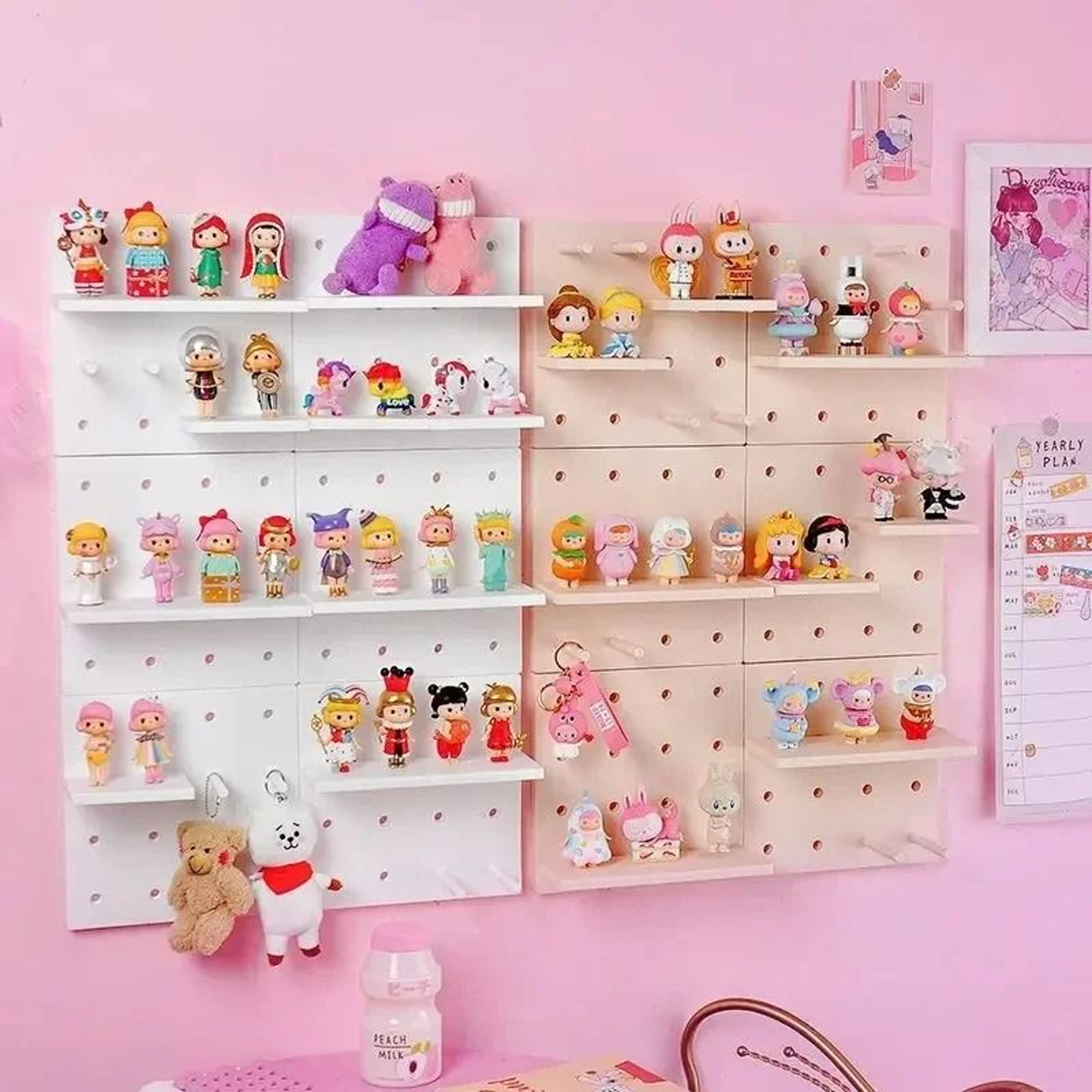 Modular Wall Pegboard Storage And Organization System 4
