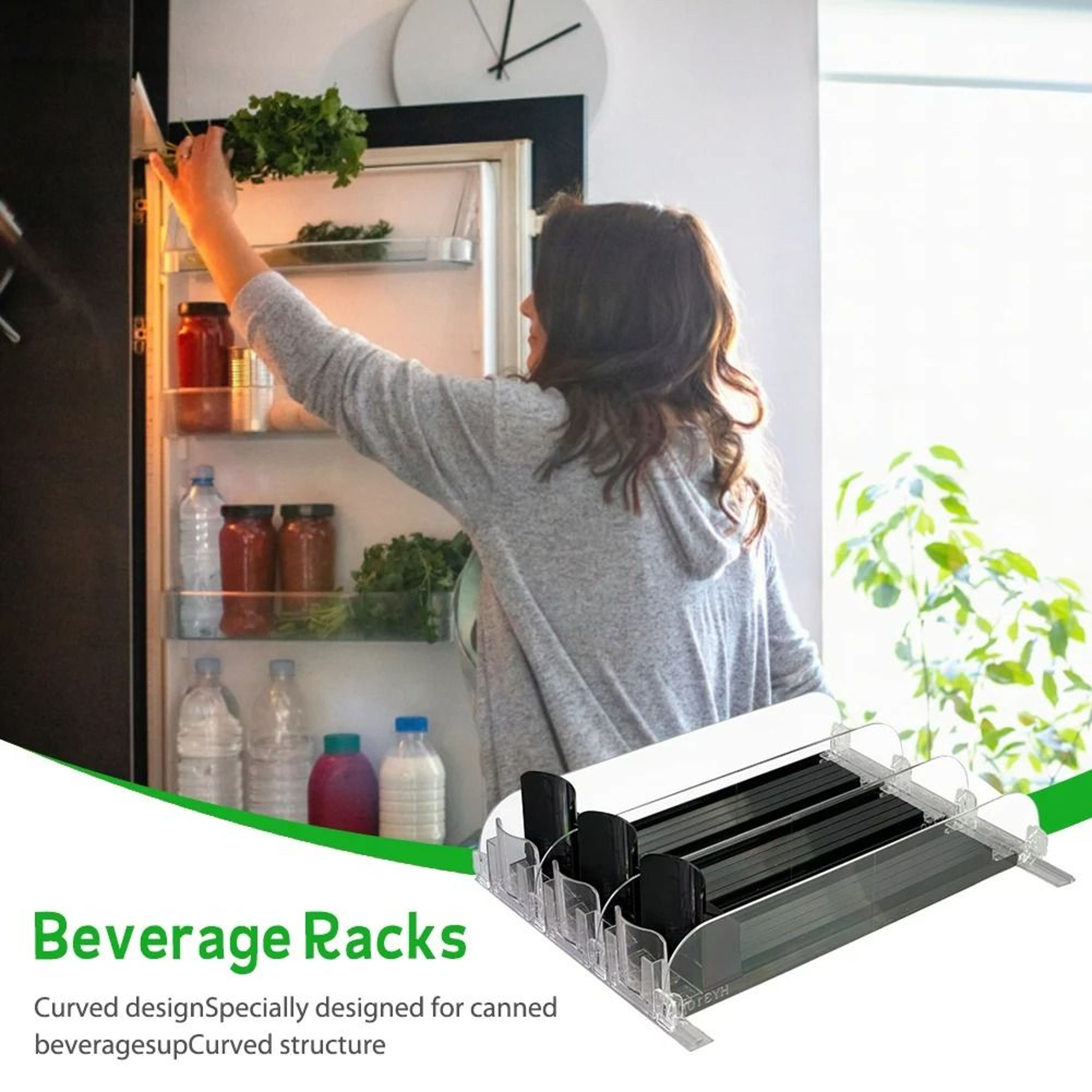 Canned Beverage Push Rack And Drink Organizer Dispenser 2