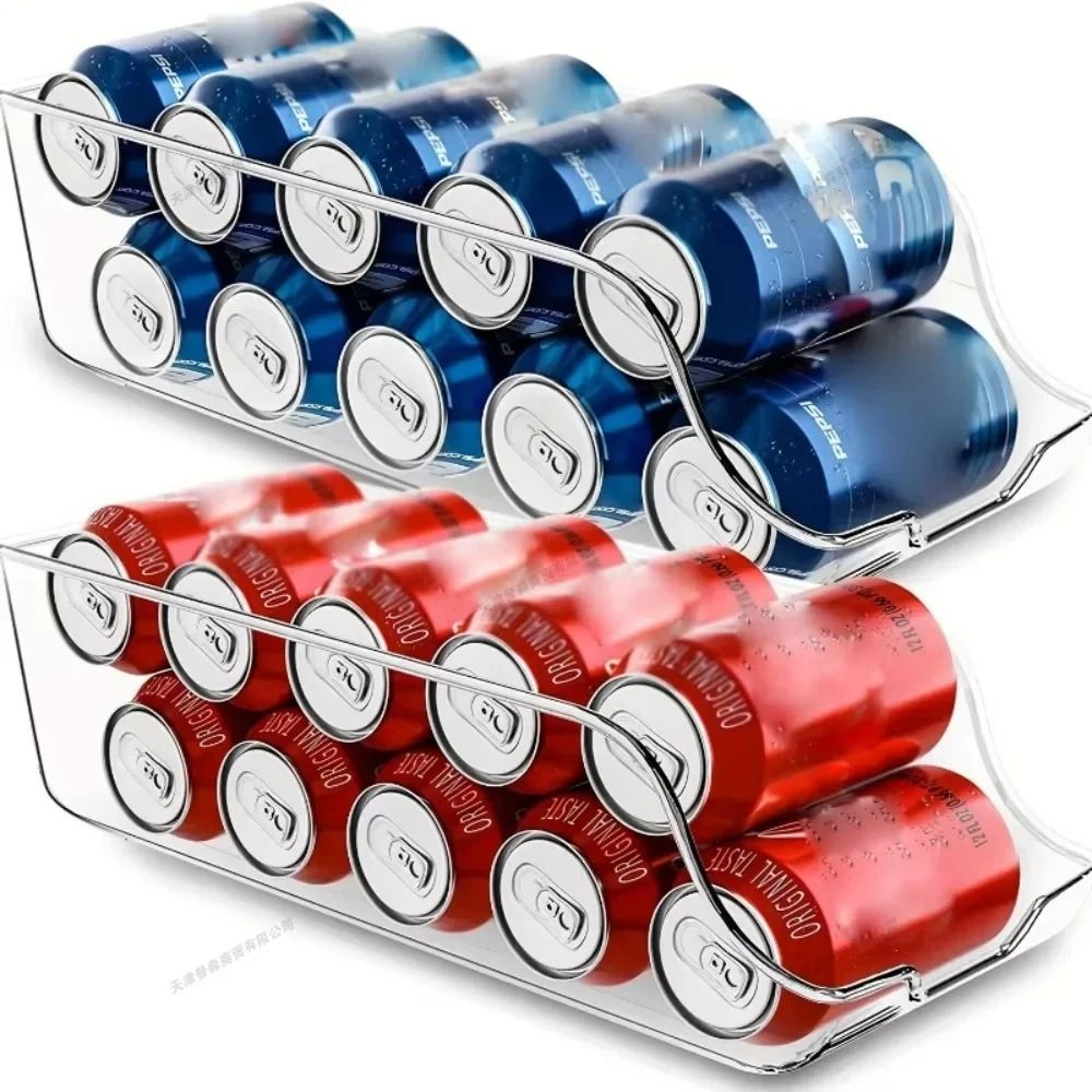 Rolling Soda Can Refrigerator Storage Dispenser And Freezer Organizer 0