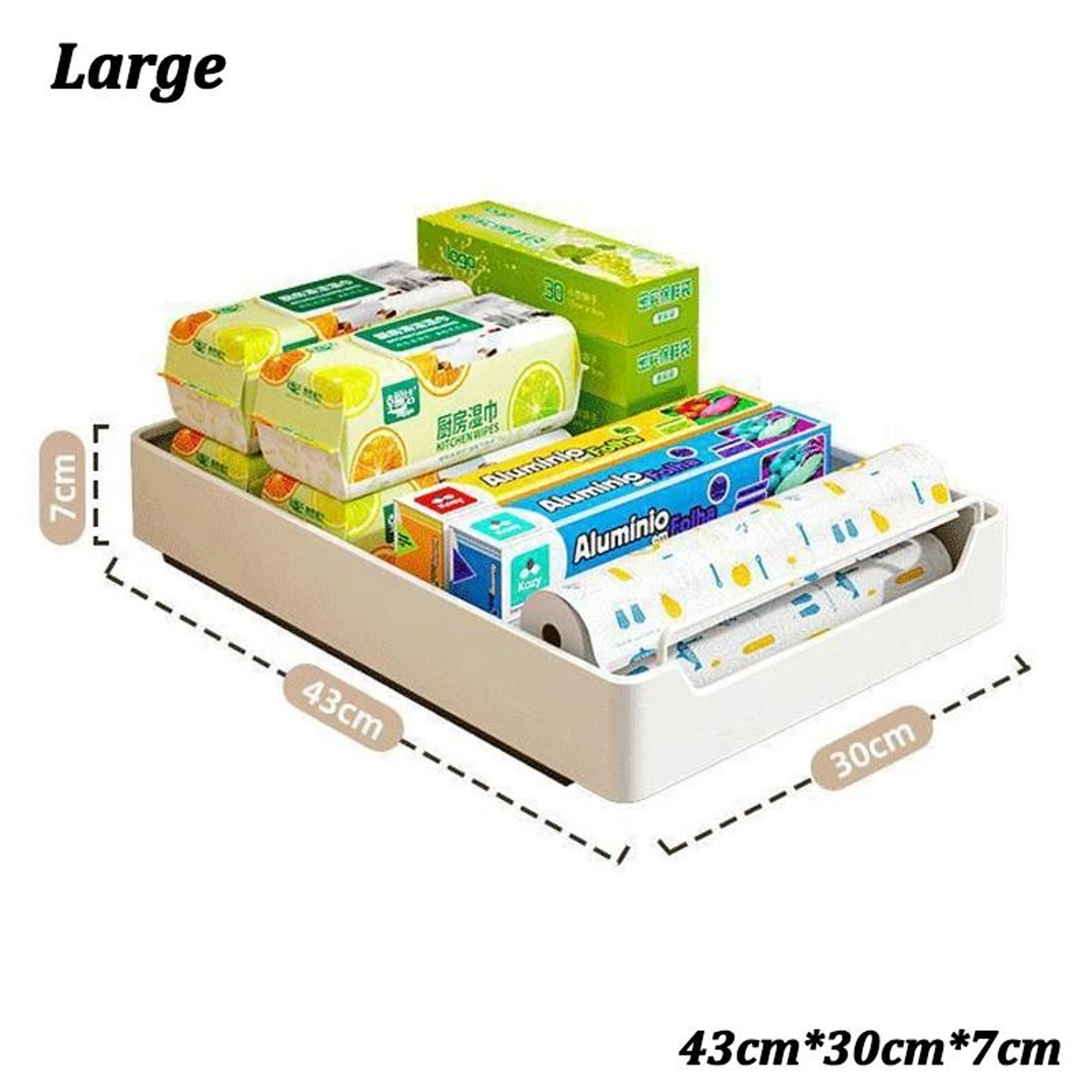 Pull Out Cabinet Organizer With Sliding Drawer Rail 8