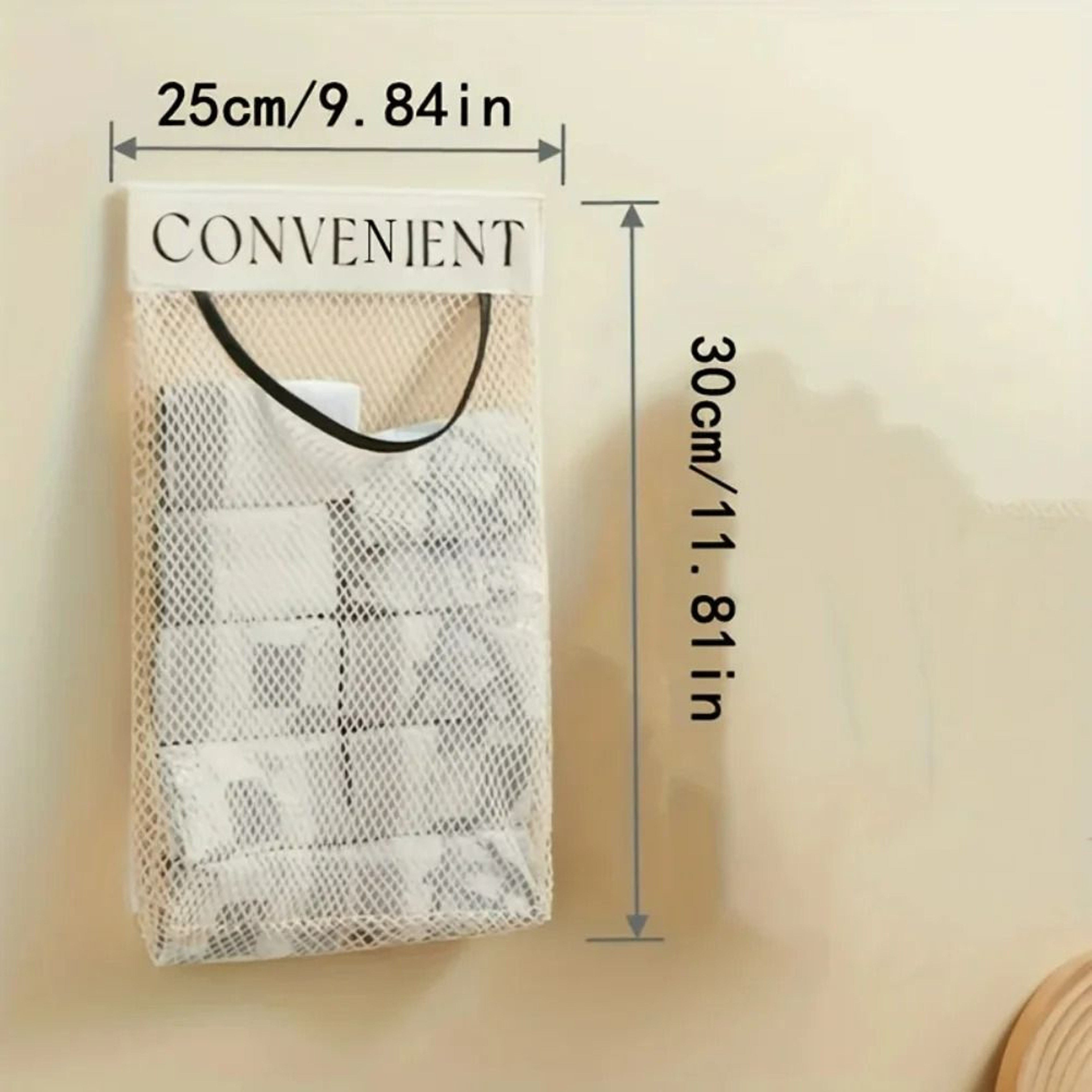 LargeCapacity Mesh Garbage Bag Holder  WallMounted Fruit  Vegetable Storage Net Organizer 5