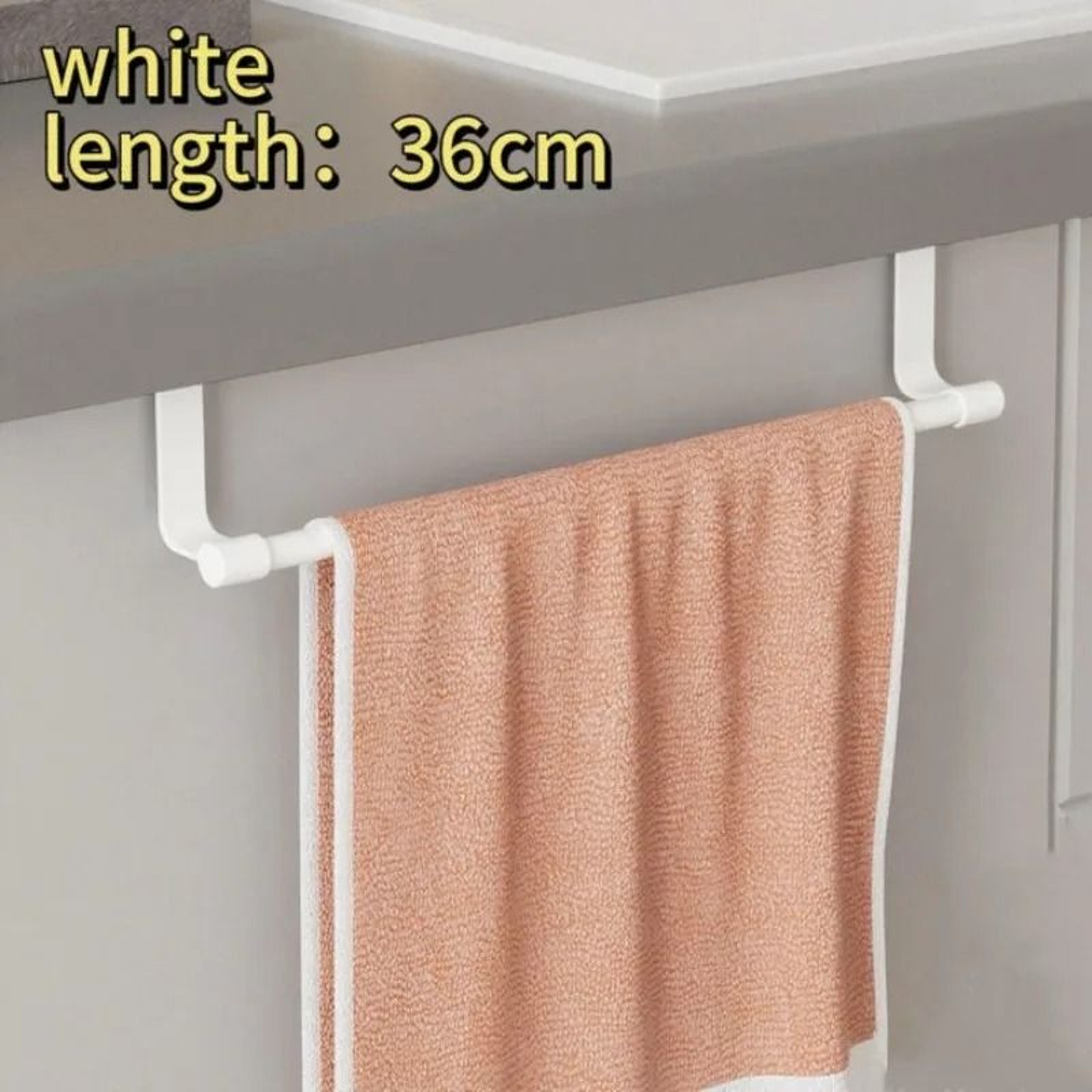 OverCabinet Hanging Towel Rack Bar 9