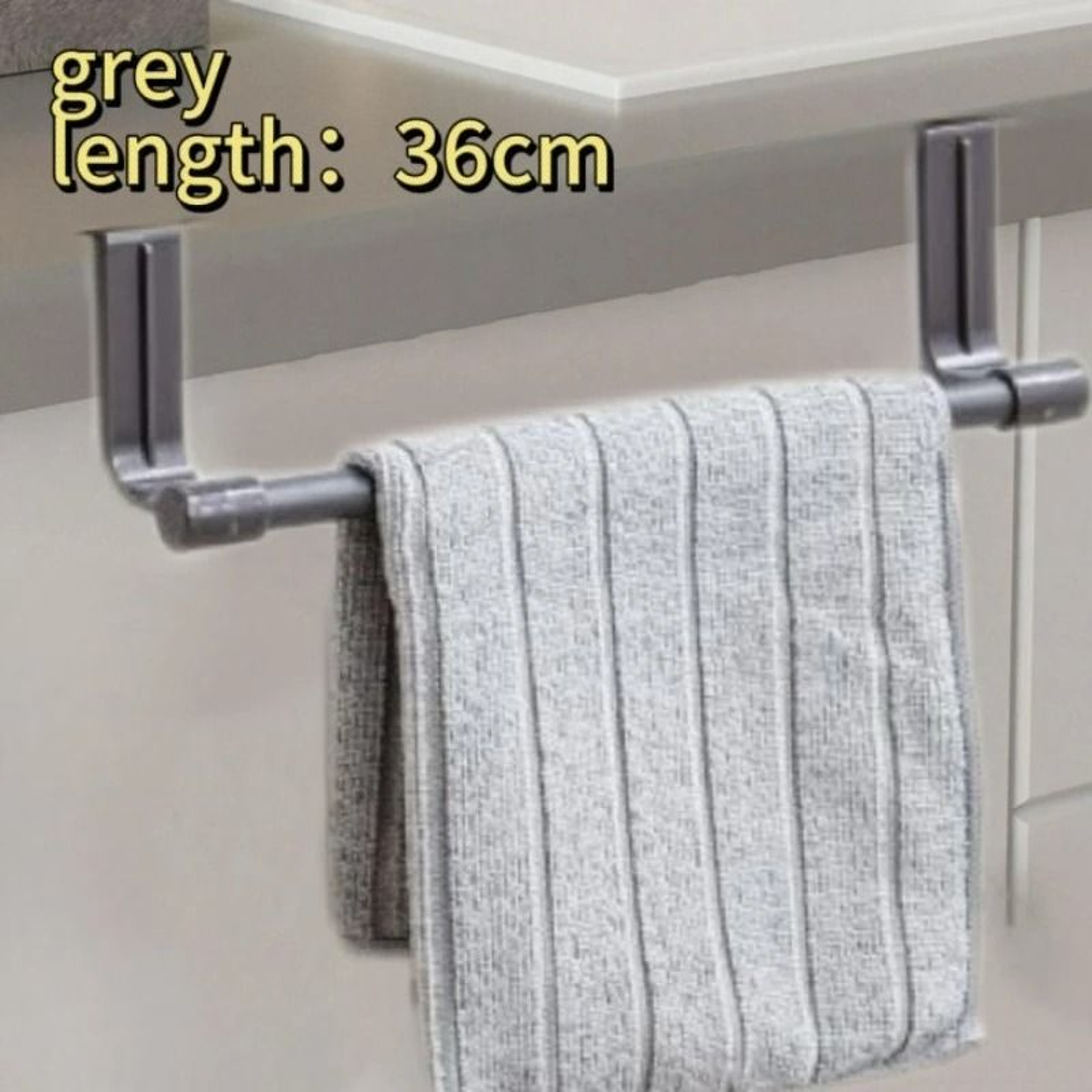 OverCabinet Hanging Towel Rack Bar 11