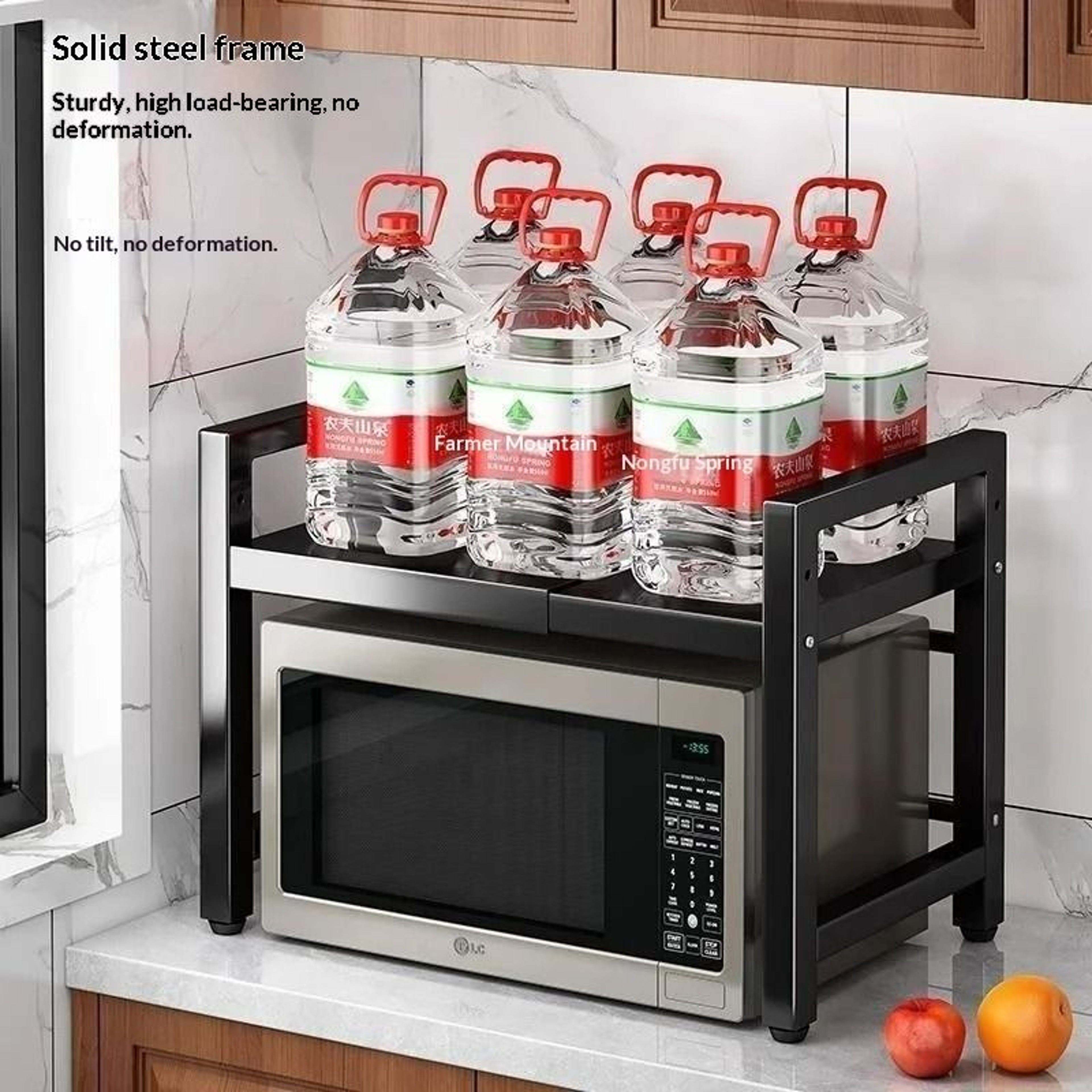 Telescopic Countertop Microwave  Oven Storage Rack 4