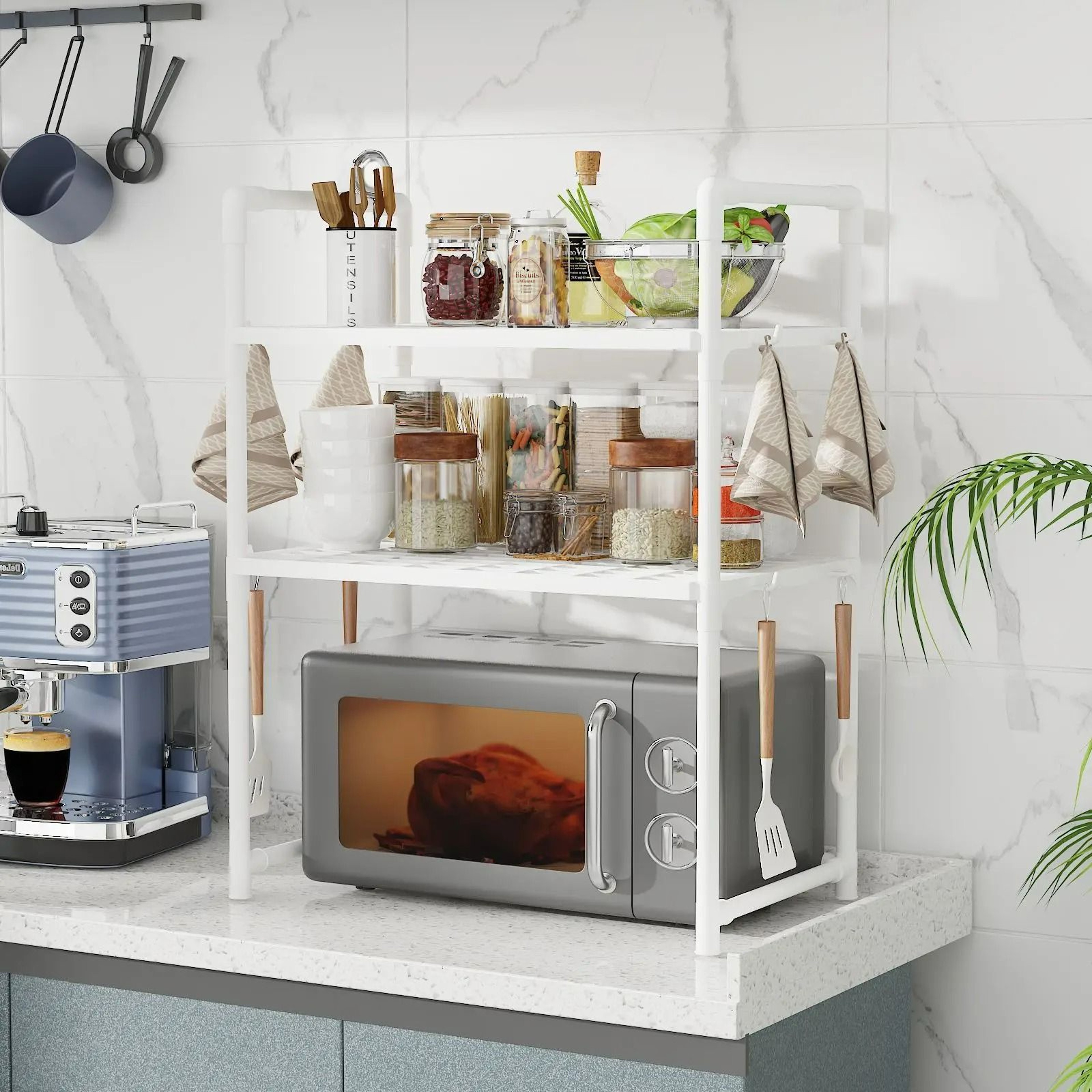 ExtraWide HeavyDuty Microwave Stand  Kitchen Organizer 5
