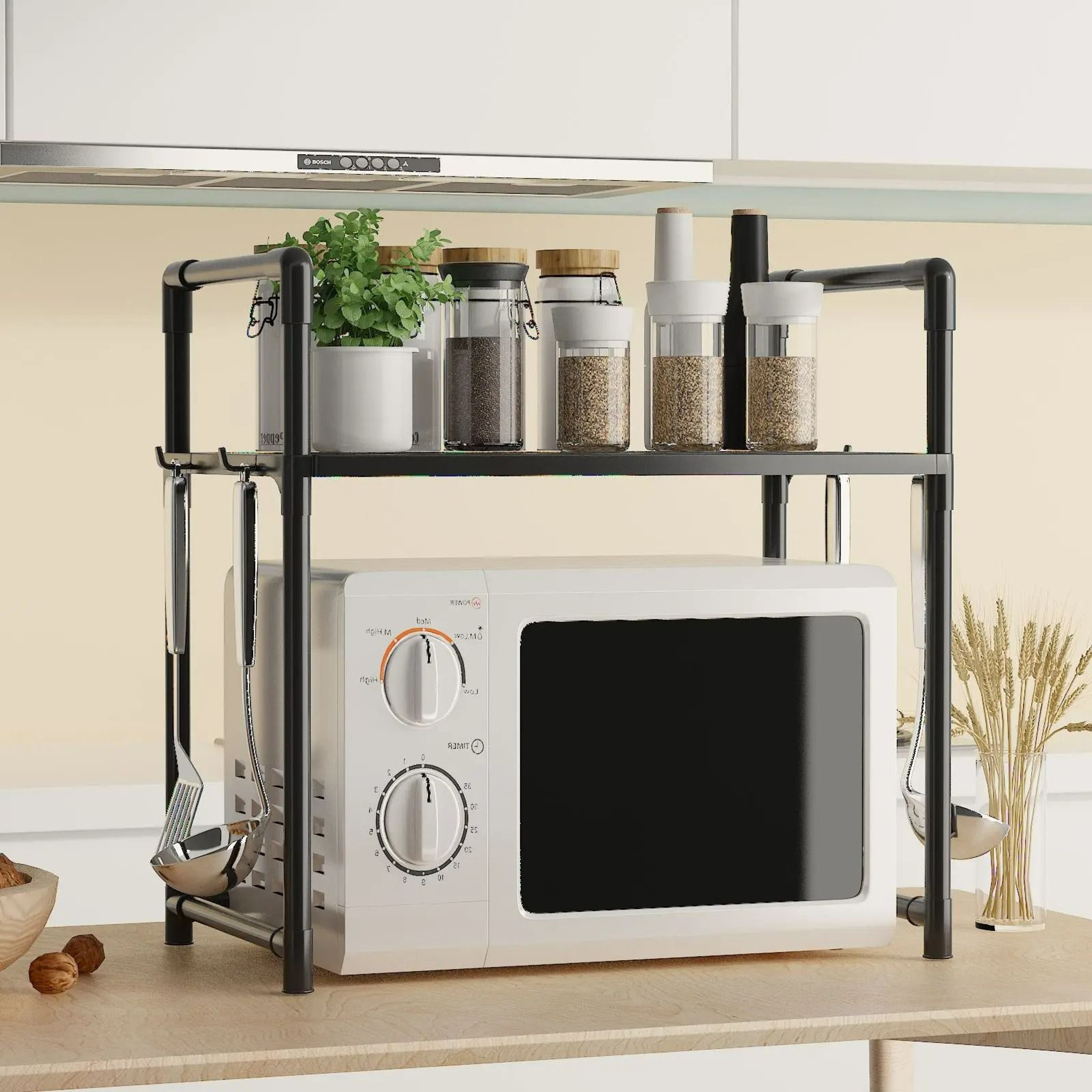 ExtraWide HeavyDuty Microwave Stand  Kitchen Organizer 6
