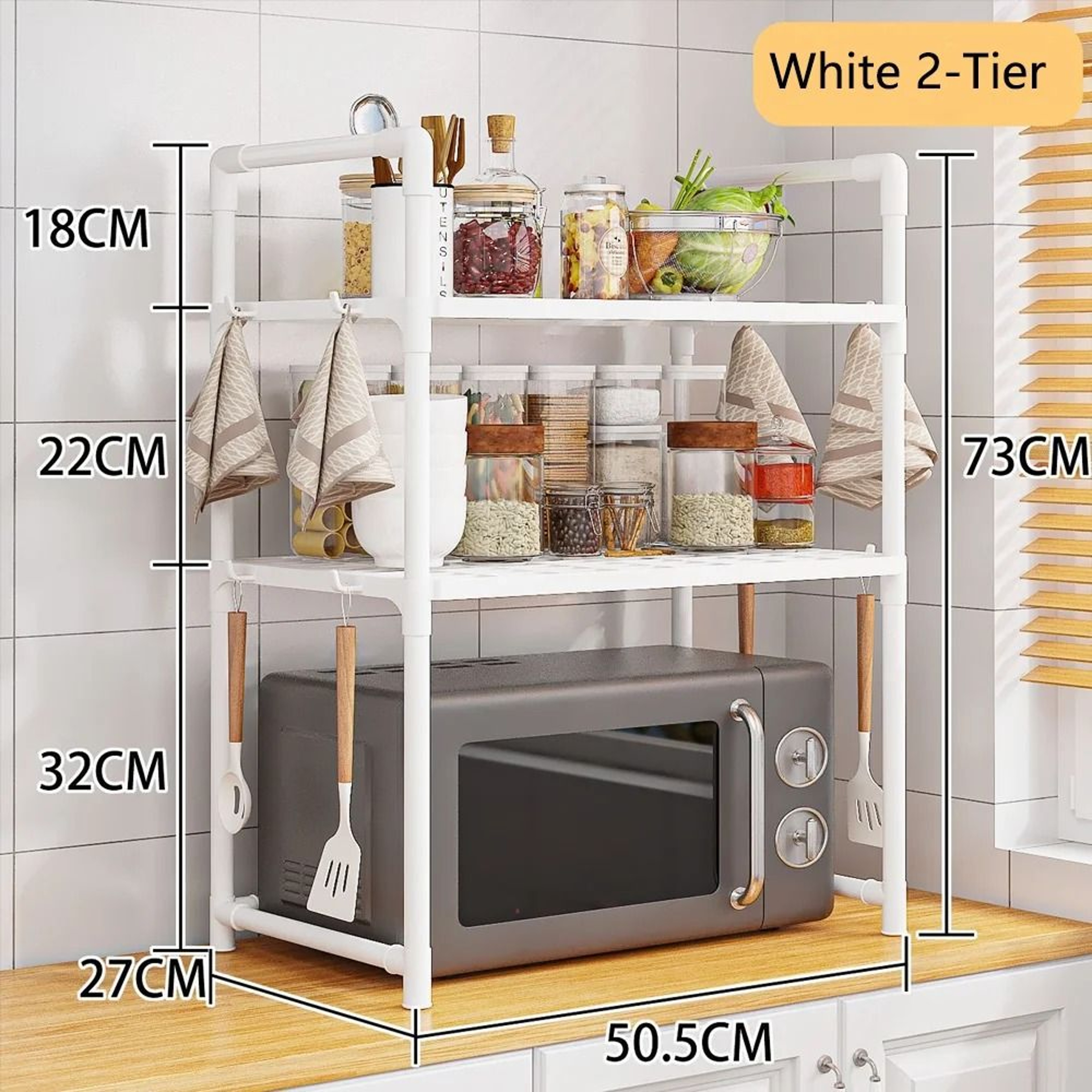 ExtraWide HeavyDuty Microwave Stand  Kitchen Organizer 8
