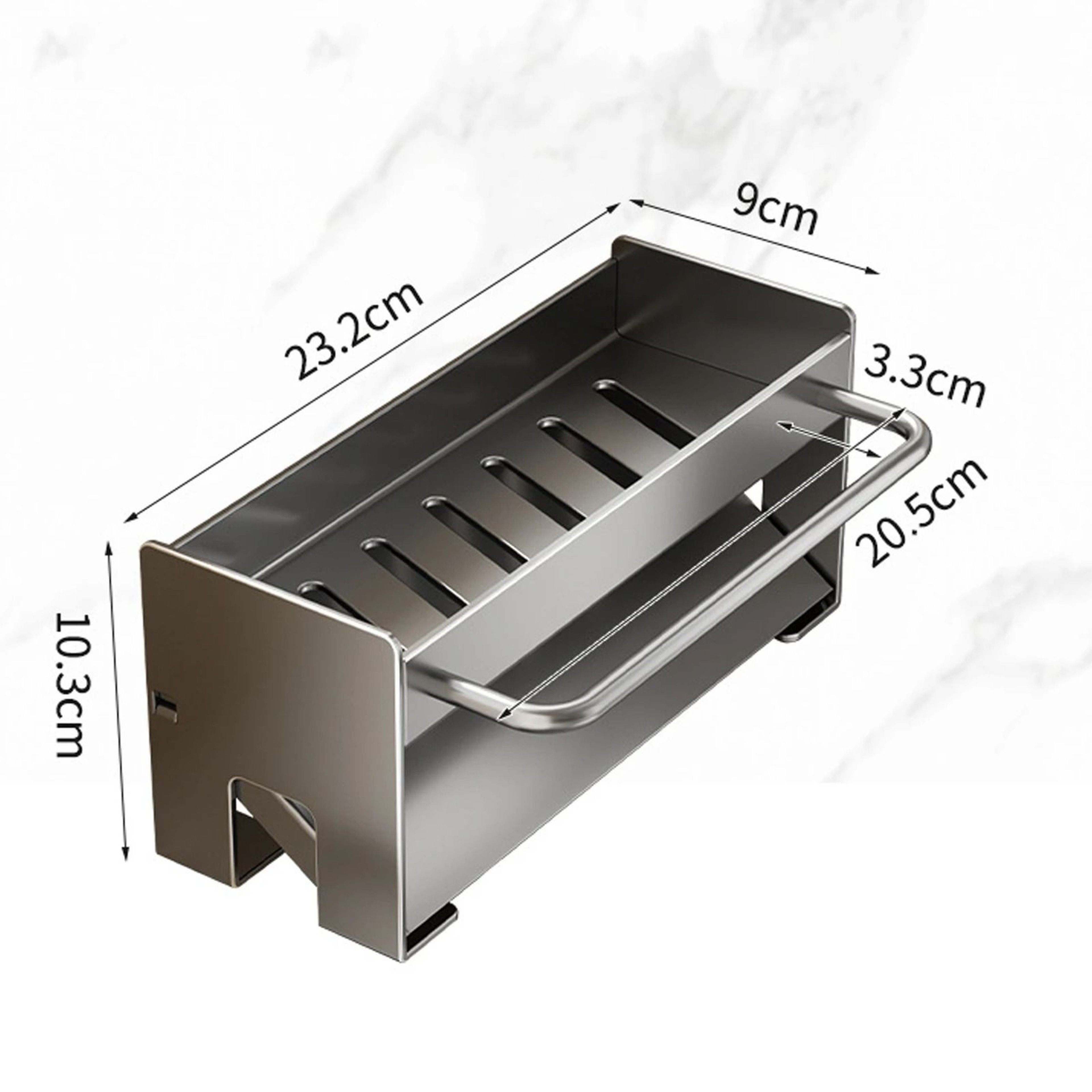 Carbon Steel Sink Drain Rack  Sponge Holder 6