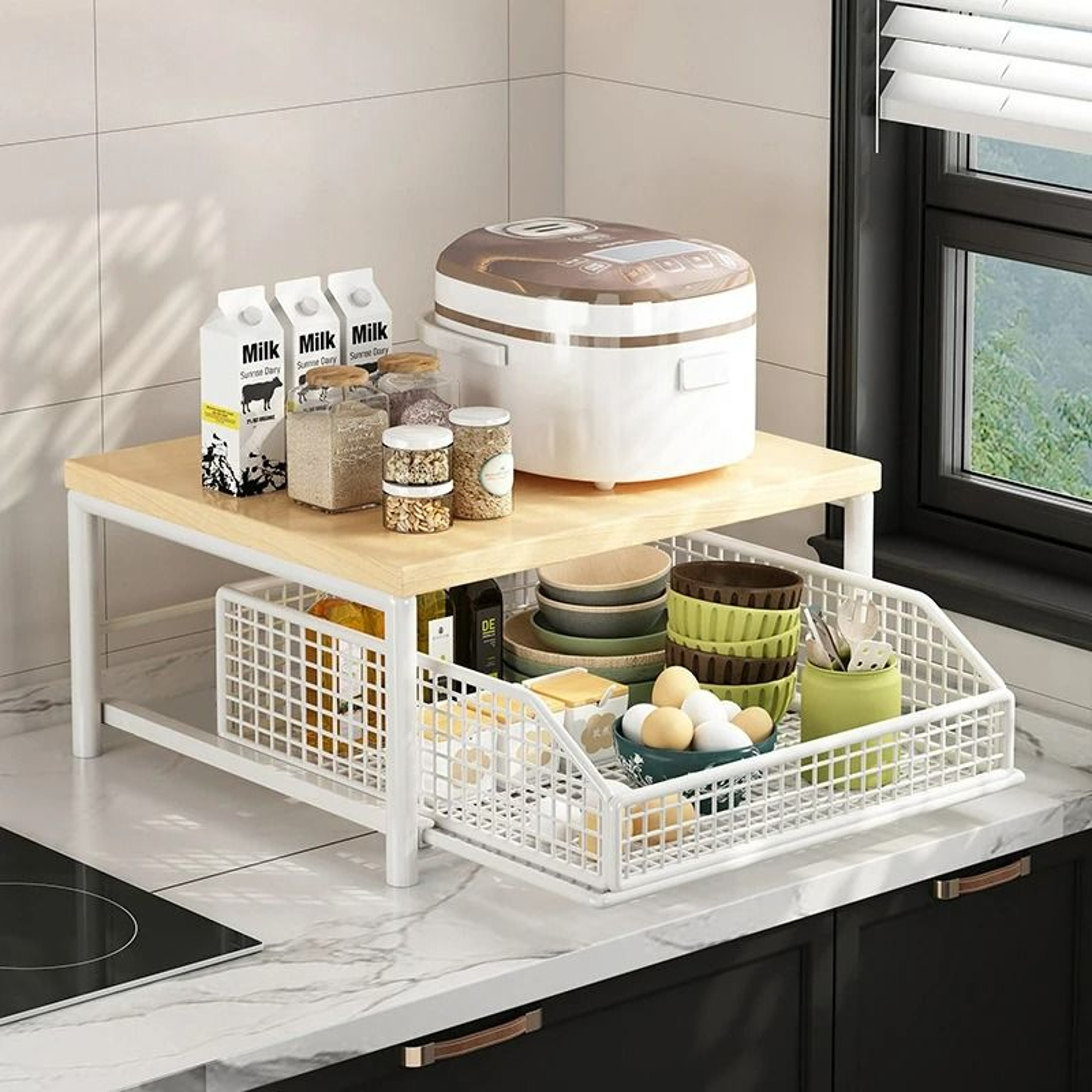 HeavyDuty MultiUse Countertop Organizer And Kitchen Storage Shelf 2