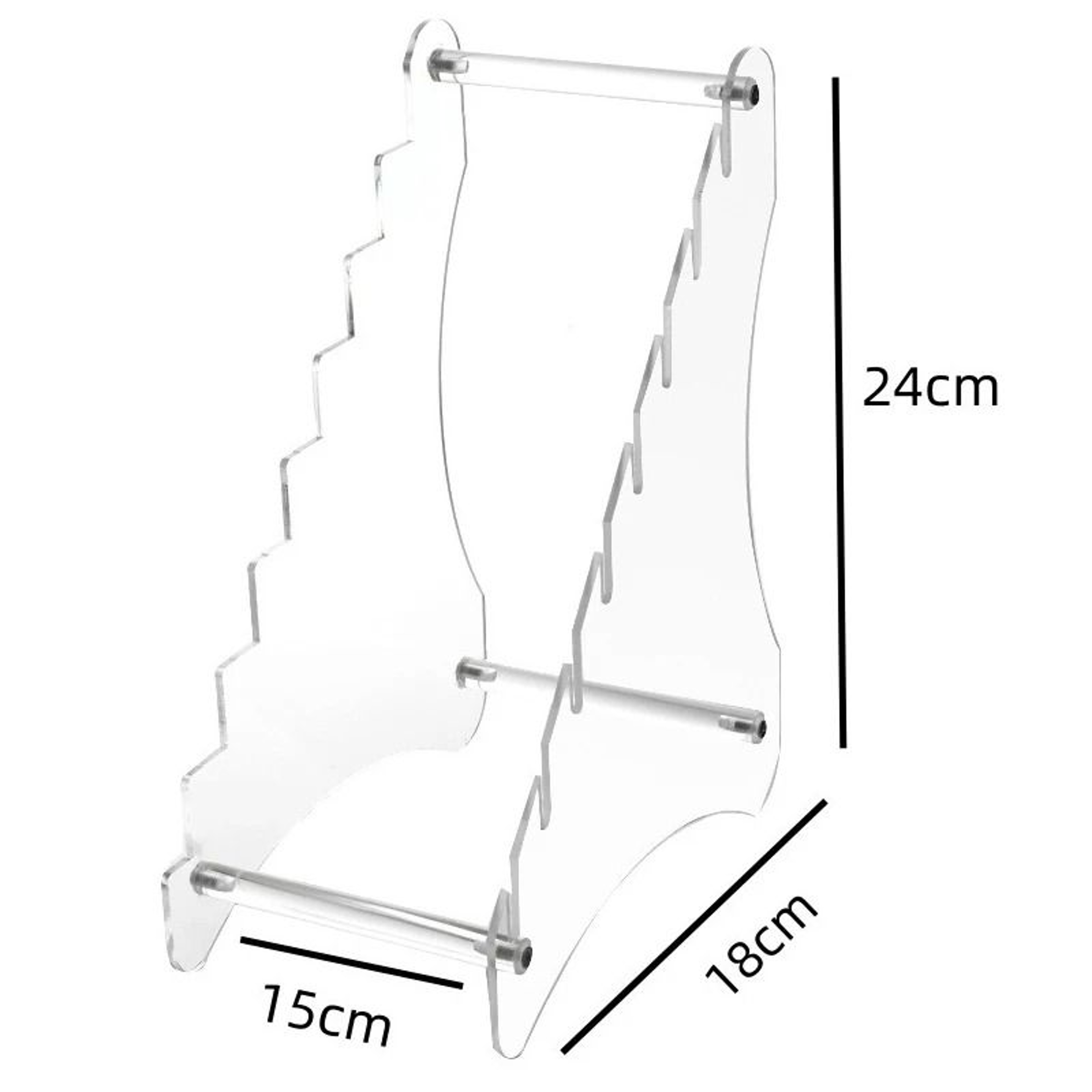 Premium Crystal Clear Acrylic Kitchen Knife Storage Rack And Display Stand 6