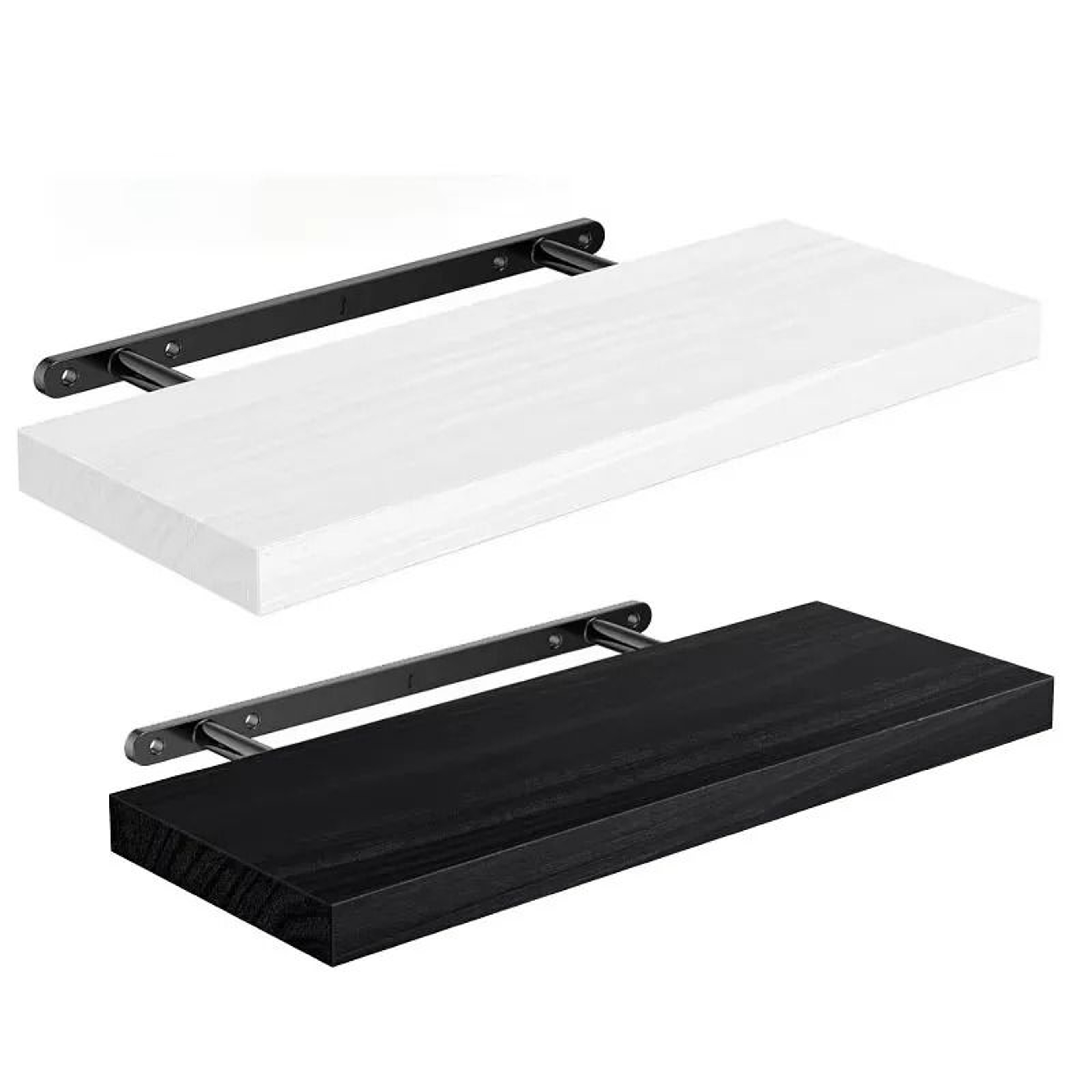 Solid Wooden Floating Shelves And Wall Mounted Picture Ledge Display Organizer 1