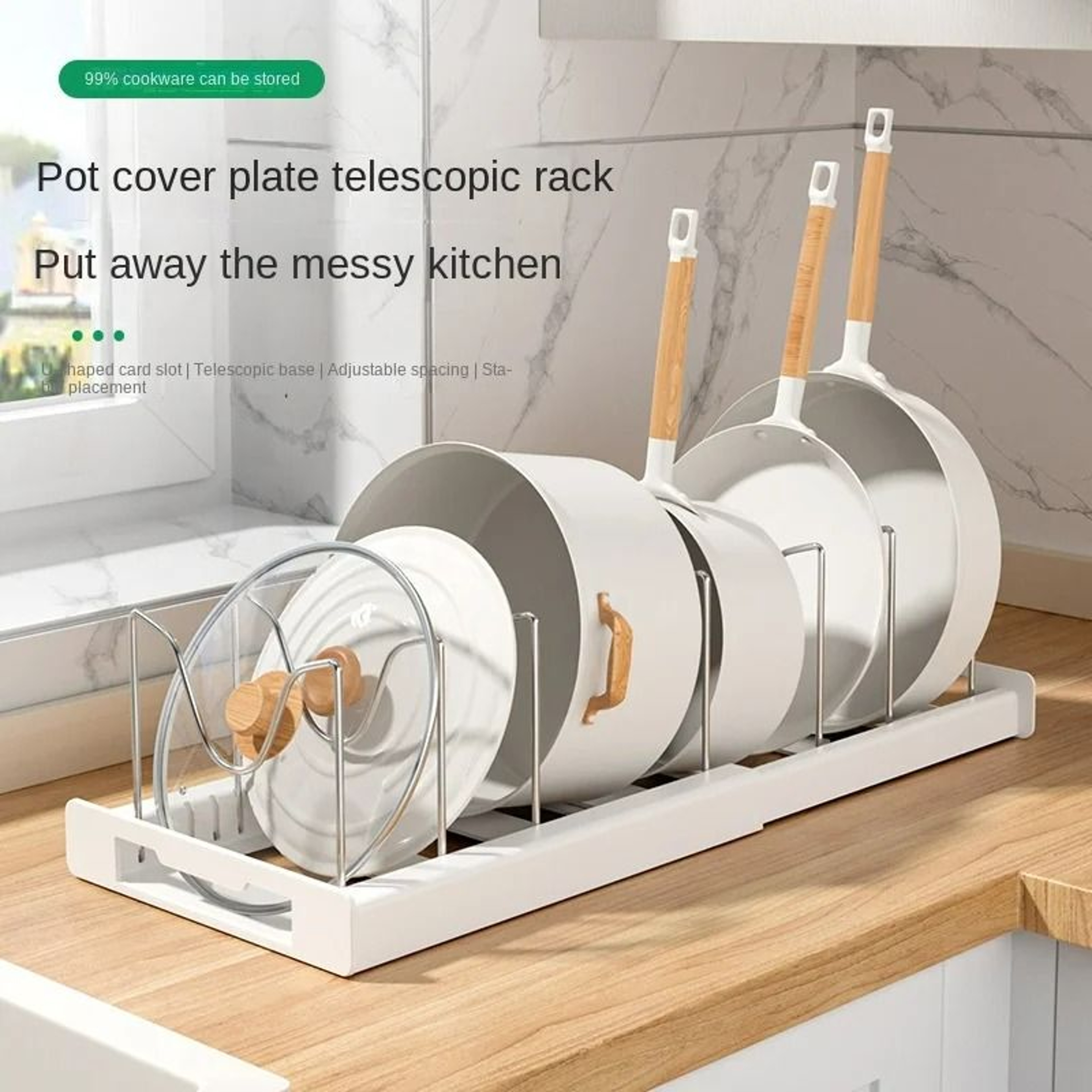 Foldable Kitchen Utensil Resting Mat And MultiFunctional Countertop Pot Lid Holder 5