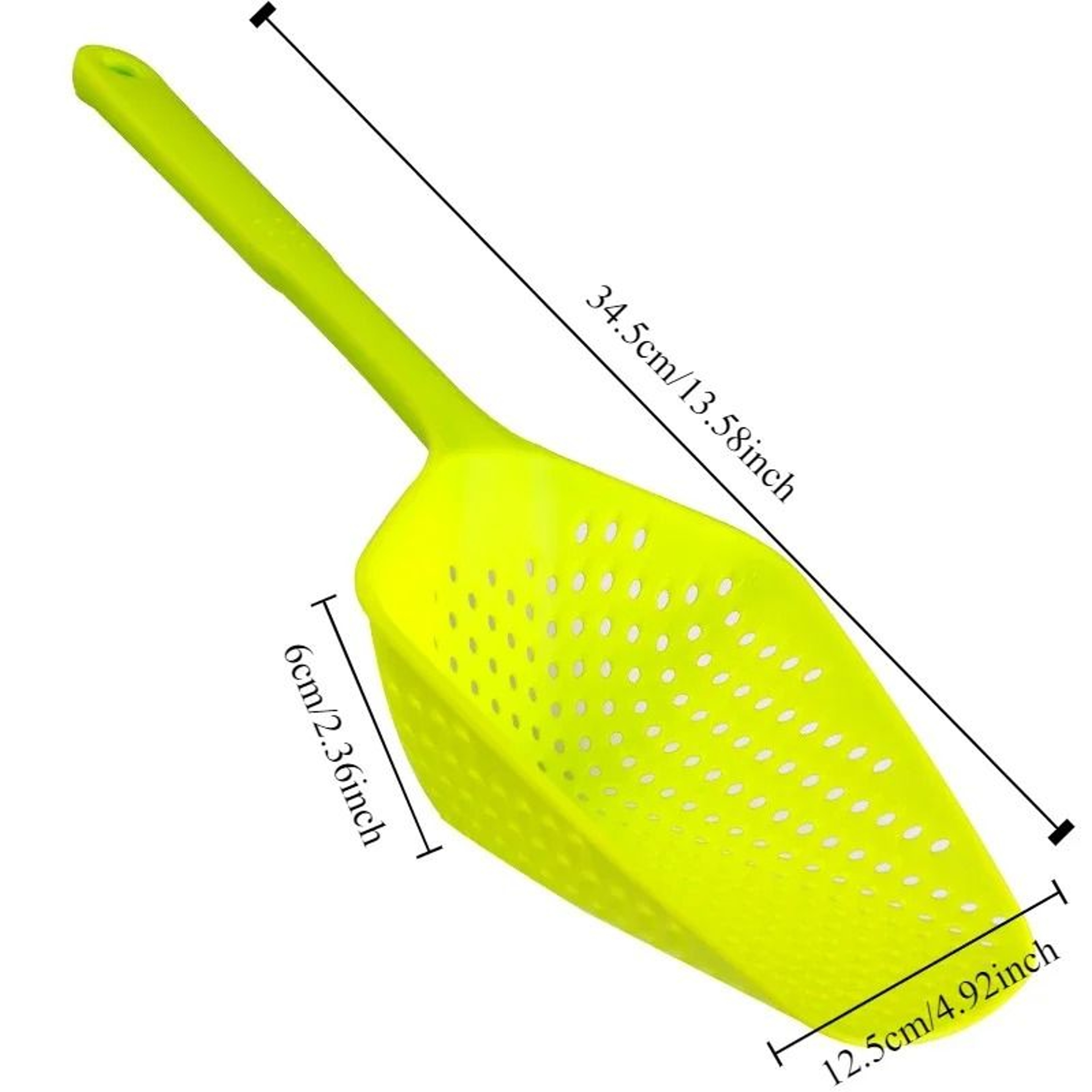 Premium Silicone Kitchen Strainer Spoon HeavyDuty Ice Scoop And MultiPurpose Cooking Leaky Spatula 3