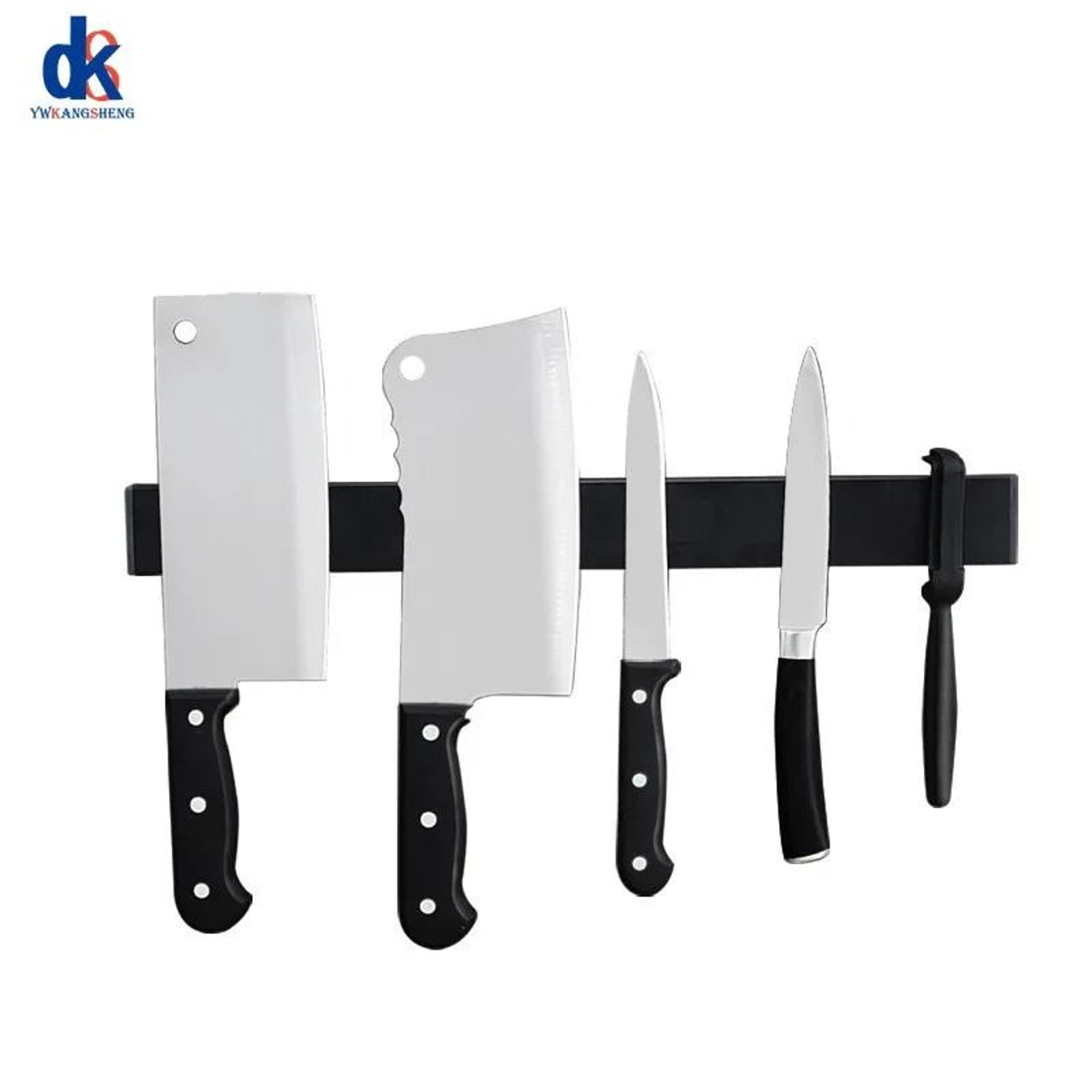 Black Stainless Steel Magnetic Knife Holder And NonPiercing WallMounted Knife Block Storage Bar 0