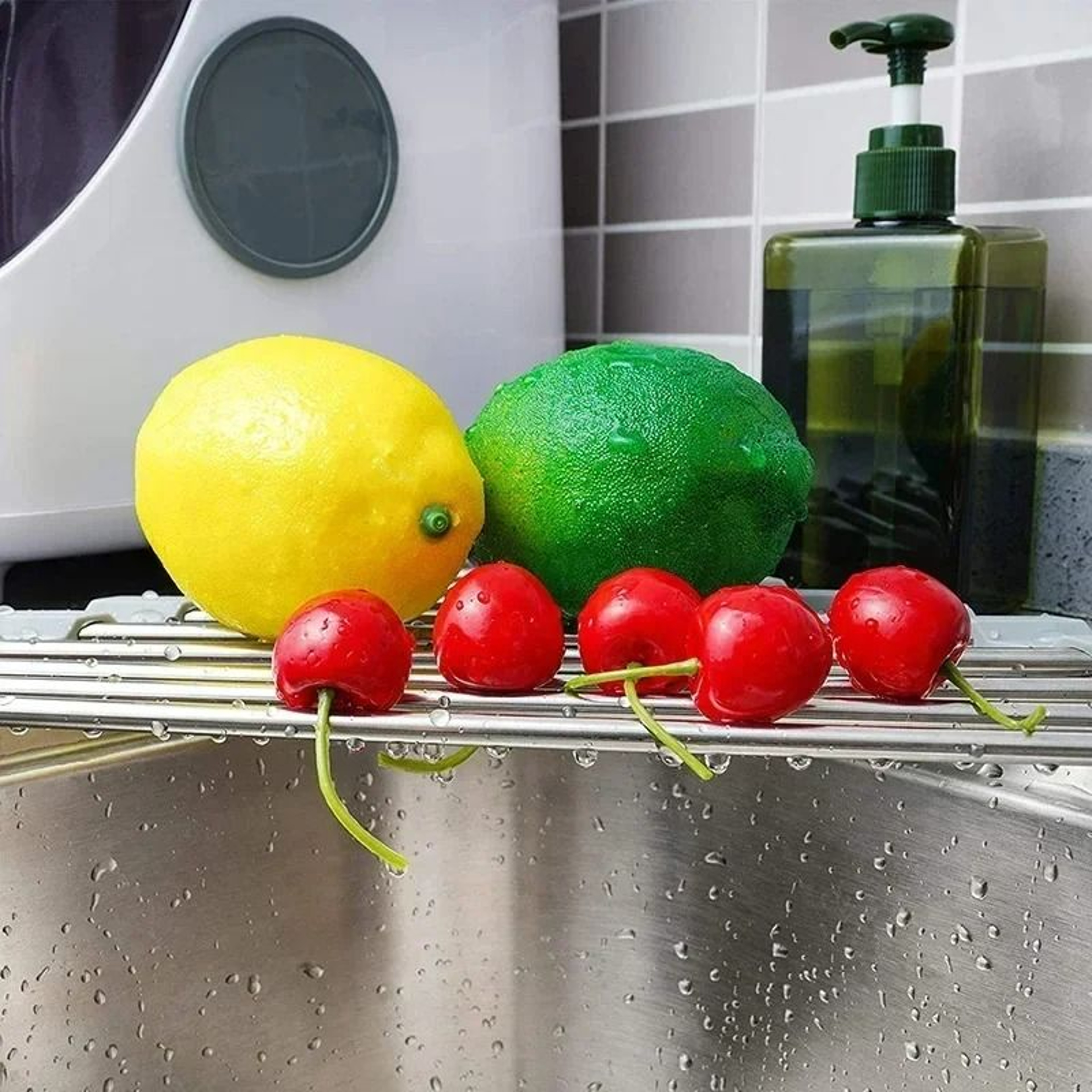 Sink Drain Rack Foldable Kitchen Sink Sponge Bowl Chopsticks Drain Rack 2