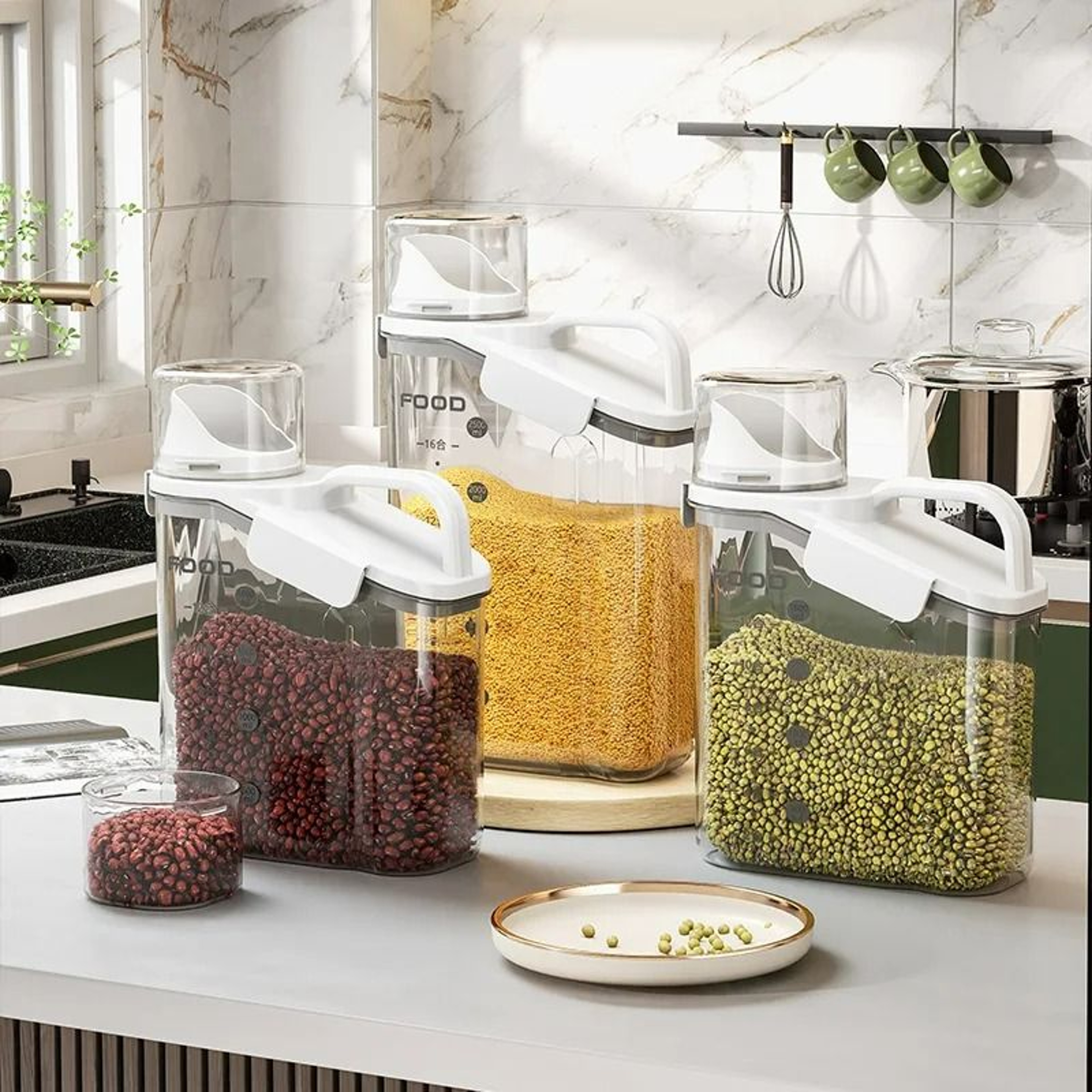 MoistureProof Storage Container For Grains And Transparent Sealed Food Storage Jar 3
