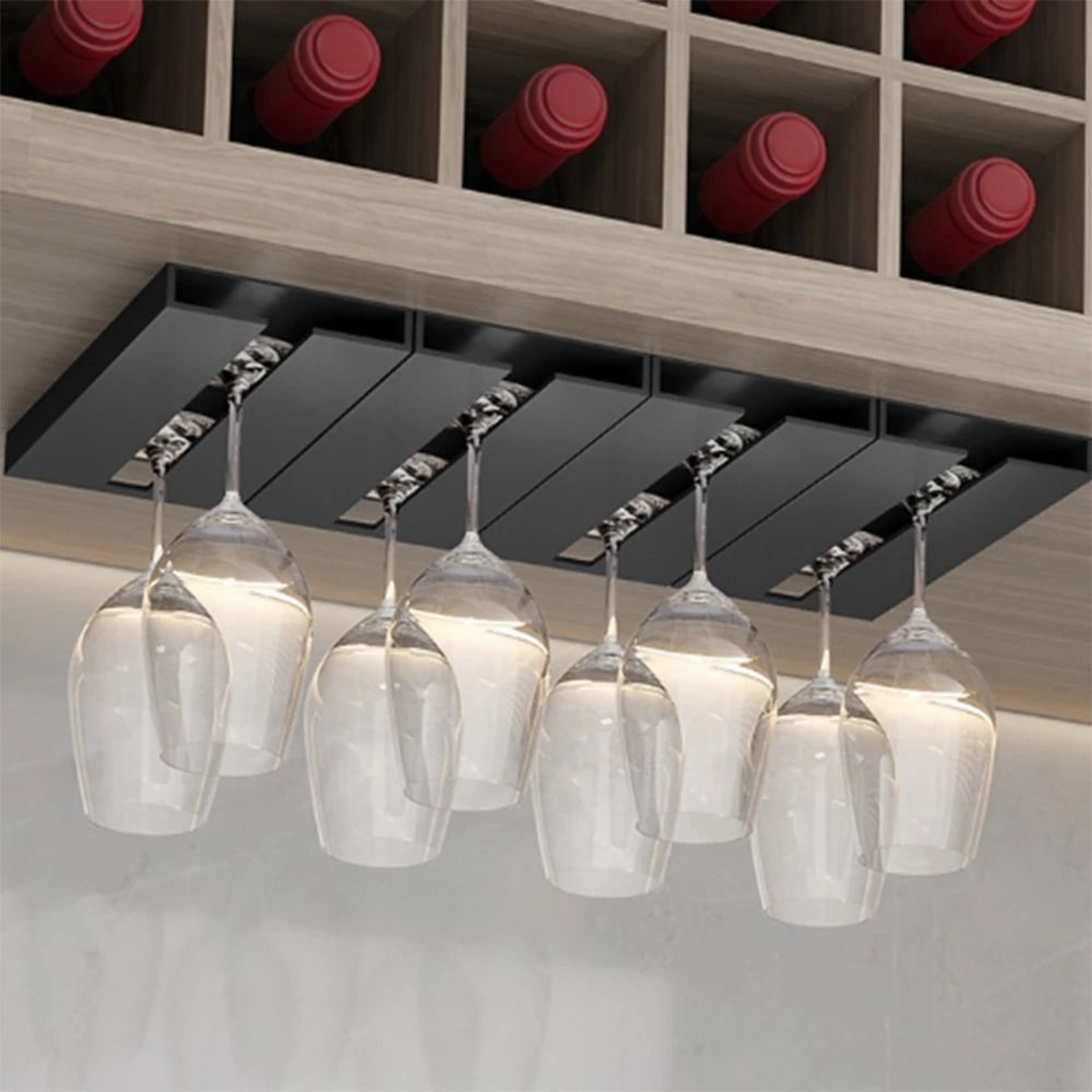 UnderCabinet Stemware Storage Rack 2