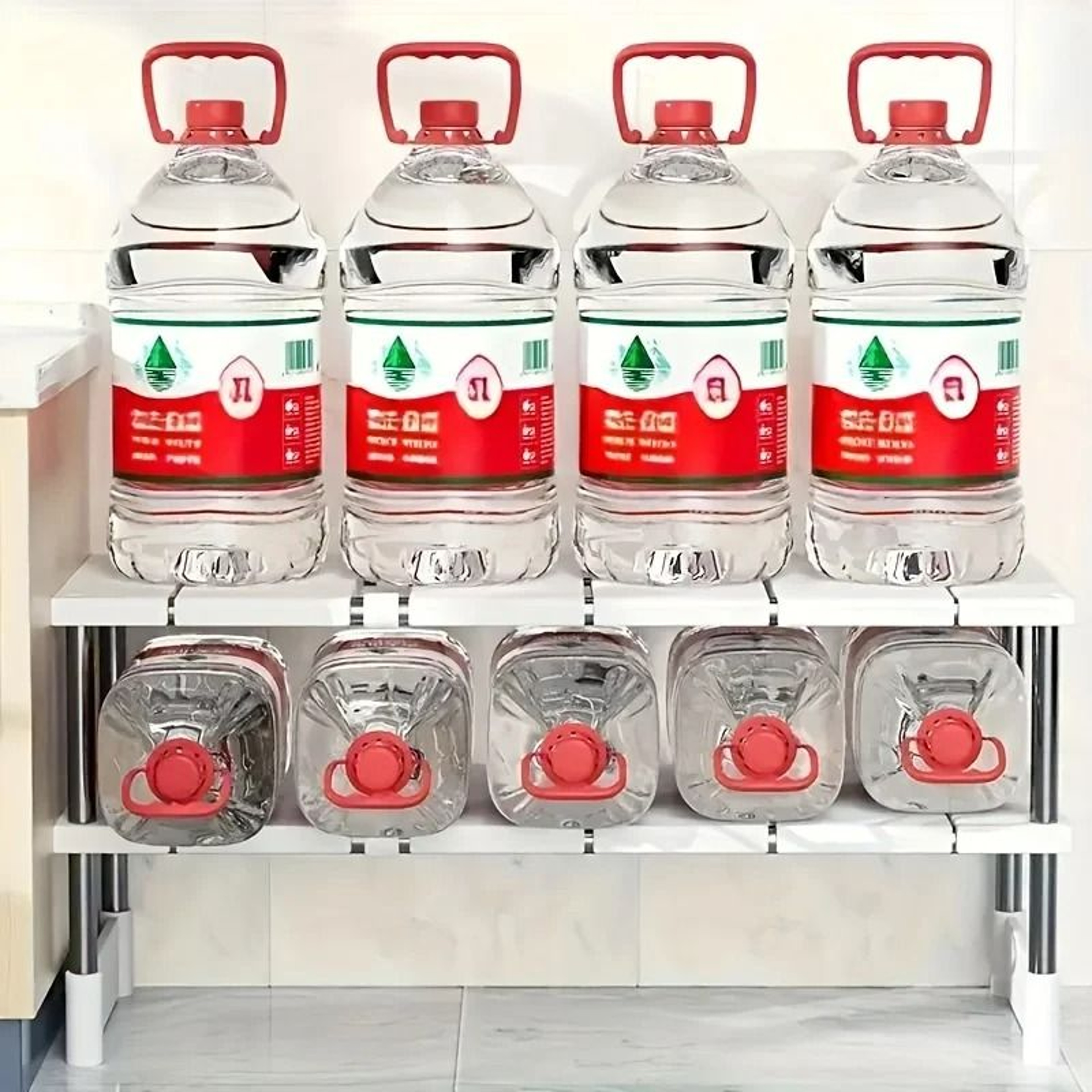 Adjustable UnderSink MultiLayer Storage Rack 0