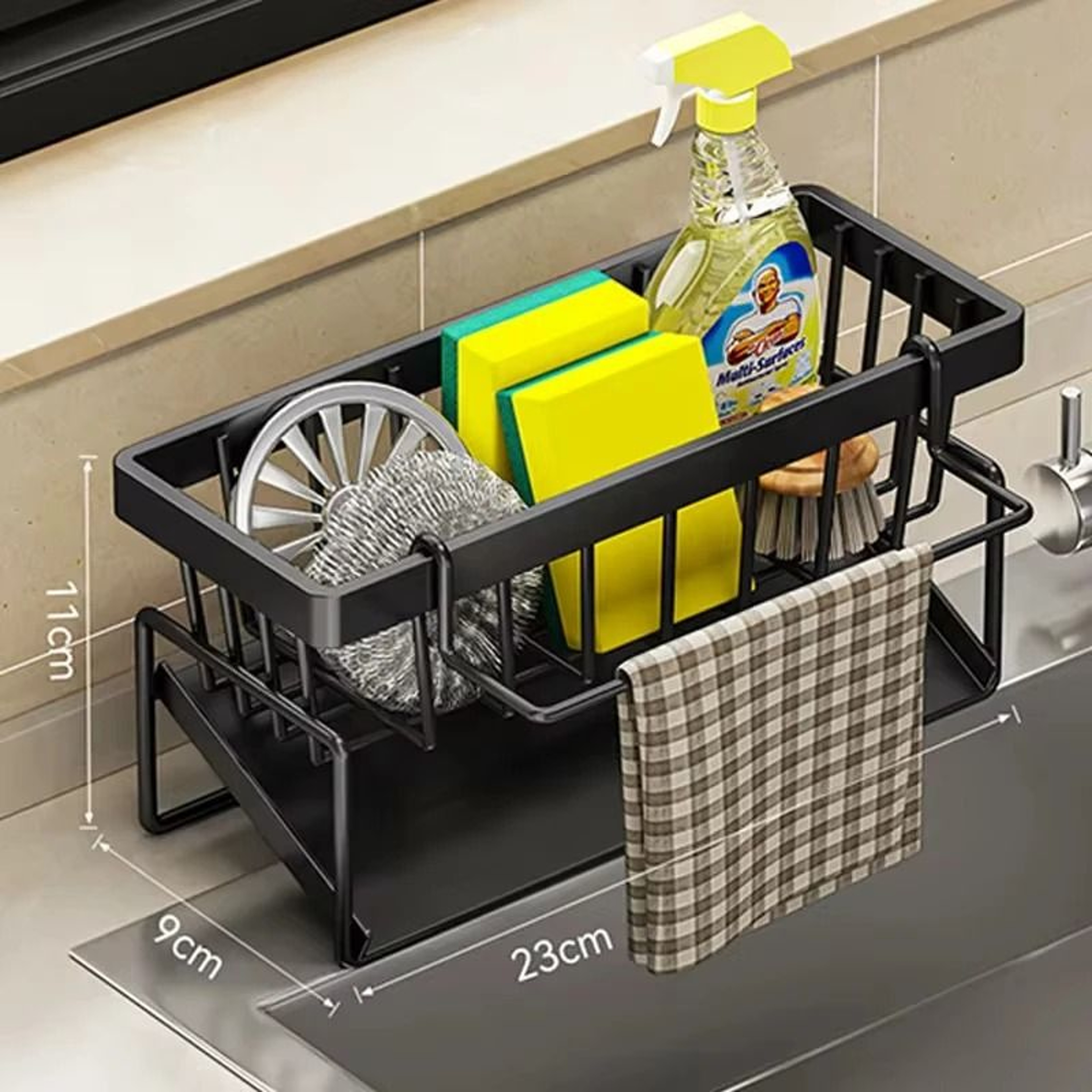 Stainless Steel Multifunctional Sink Drain Rack 0