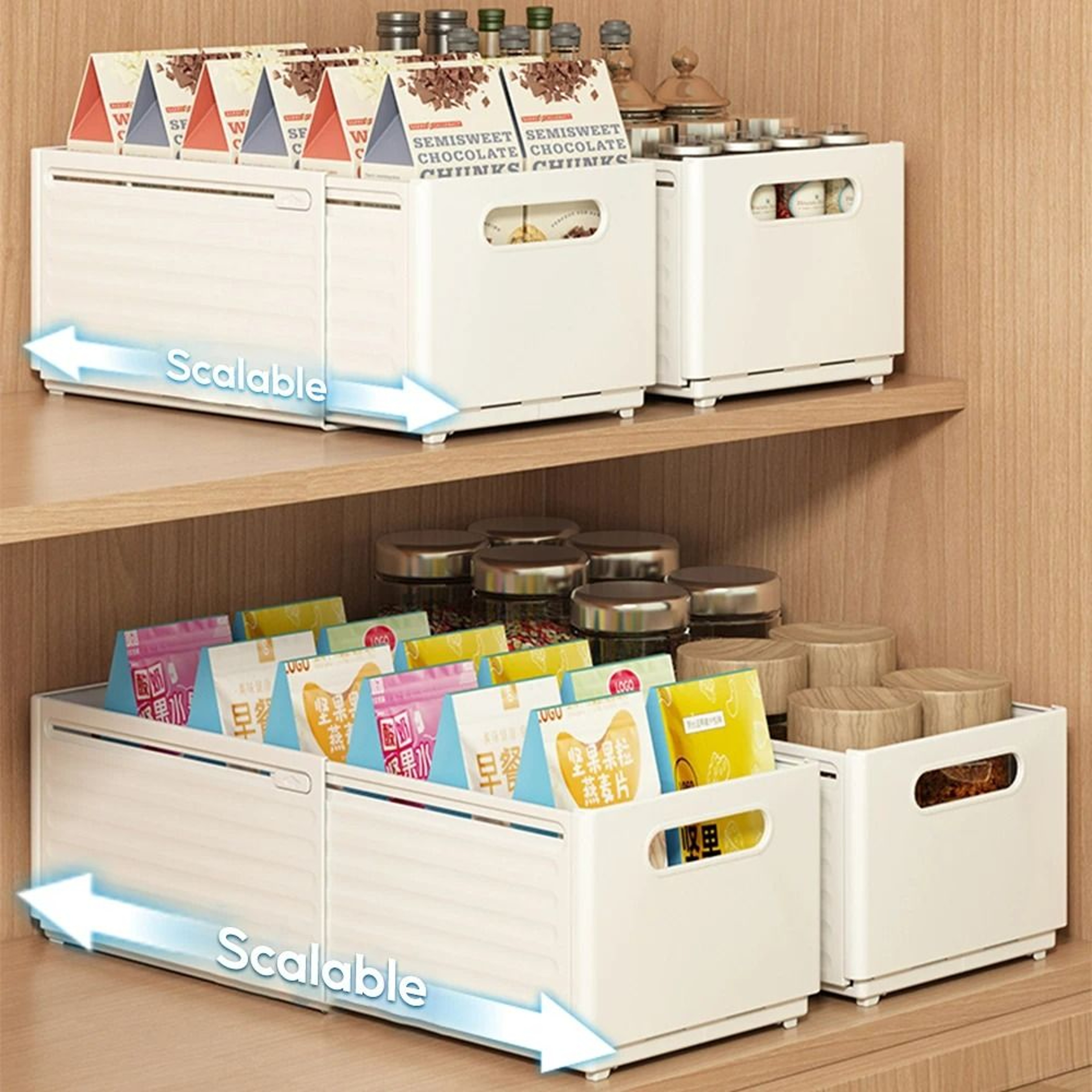 Retractable Multifunctional Cabinet  Fridge Organizer 0