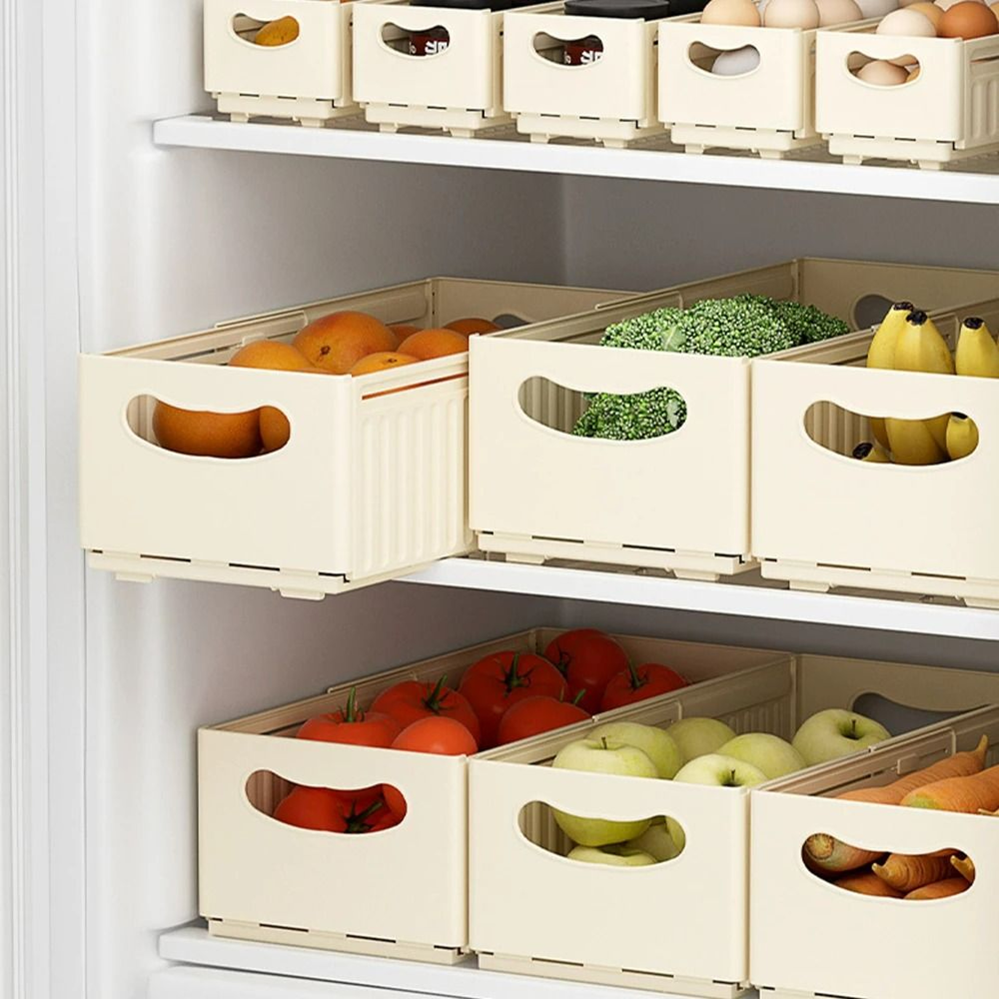 Retractable Multifunctional Cabinet  Fridge Organizer 3