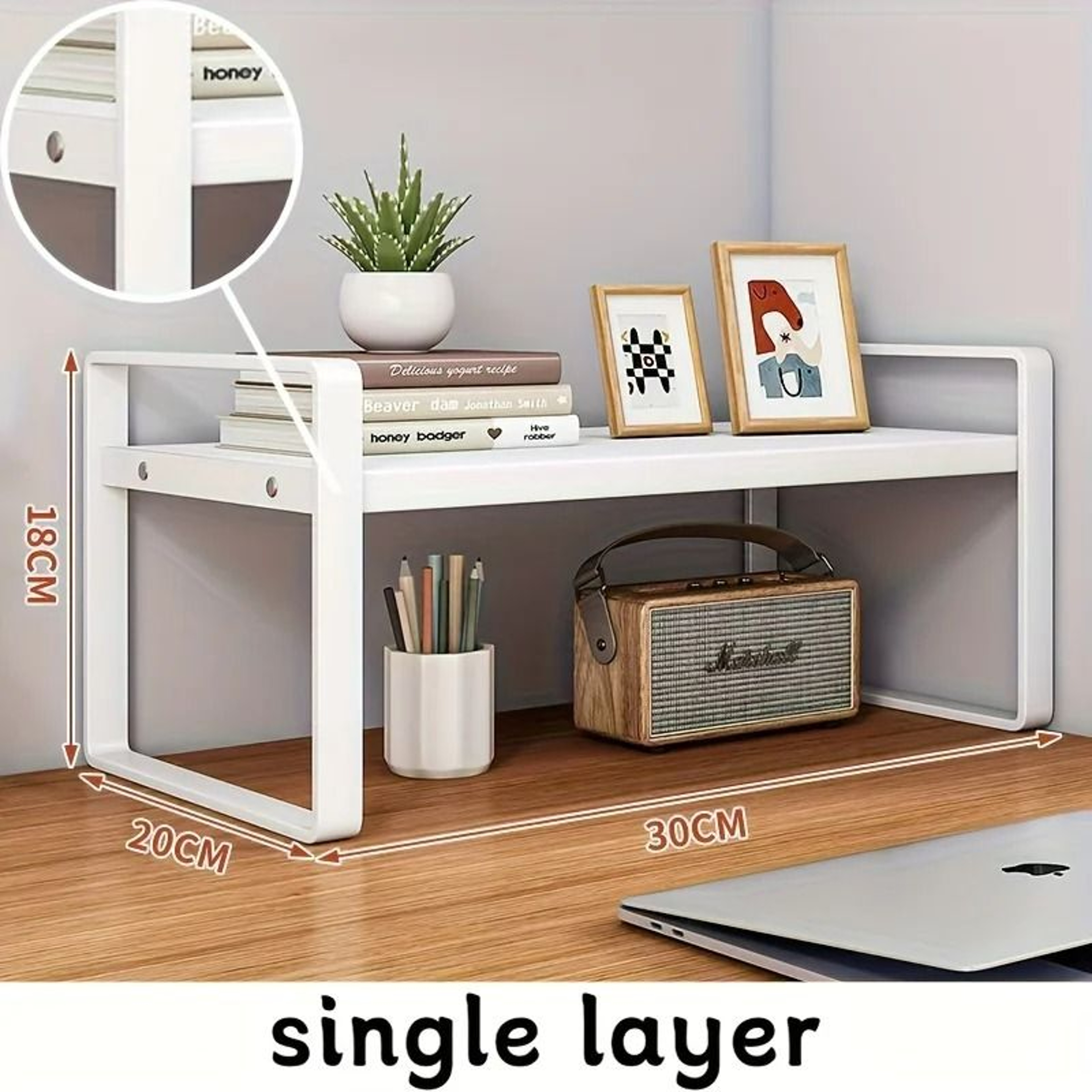 MultiTier Iron Desktop Storage Rack 2
