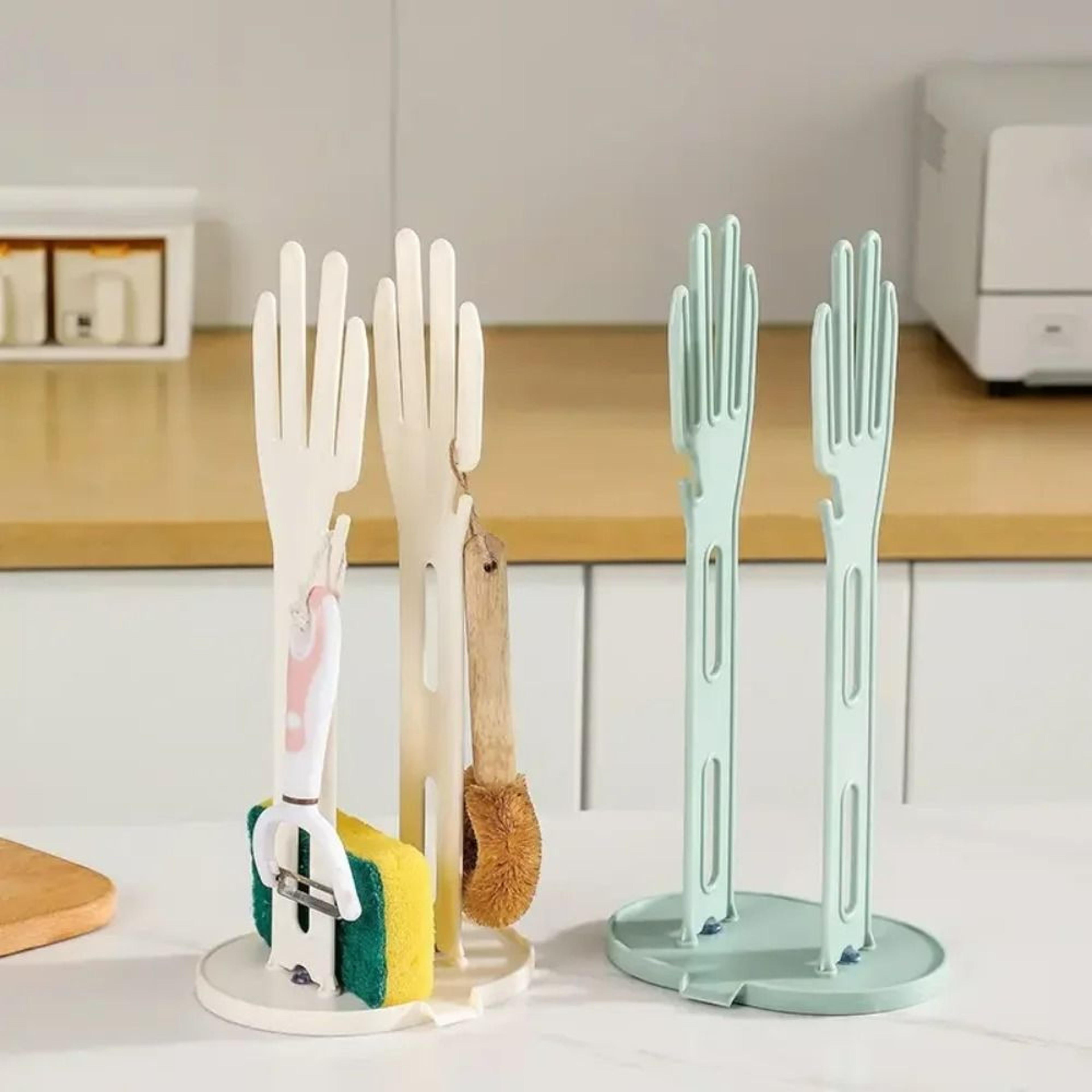 Countertop Kitchen Glove Drying Rack  Towel Caddy 3