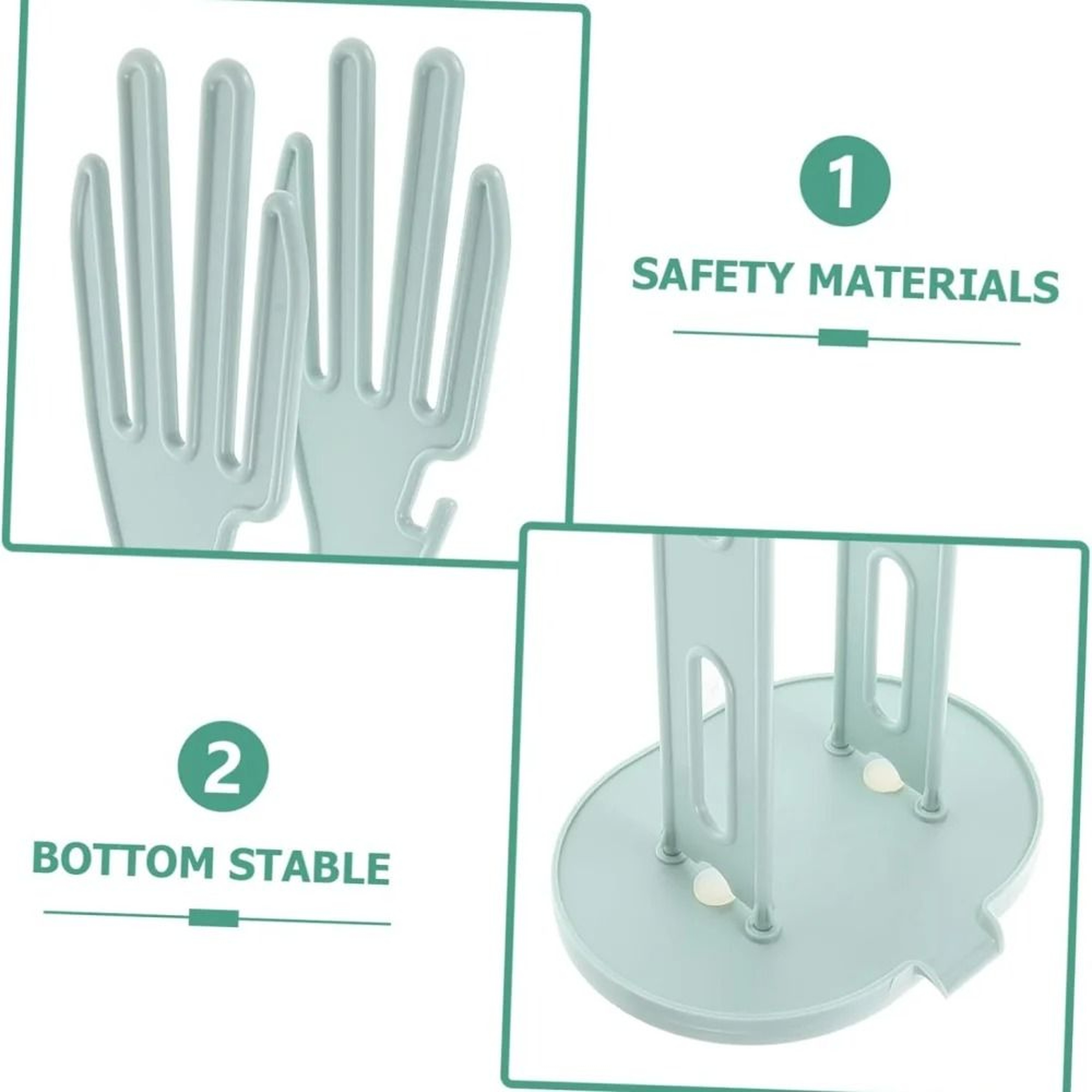 Countertop Kitchen Glove Drying Rack  Towel Caddy 4