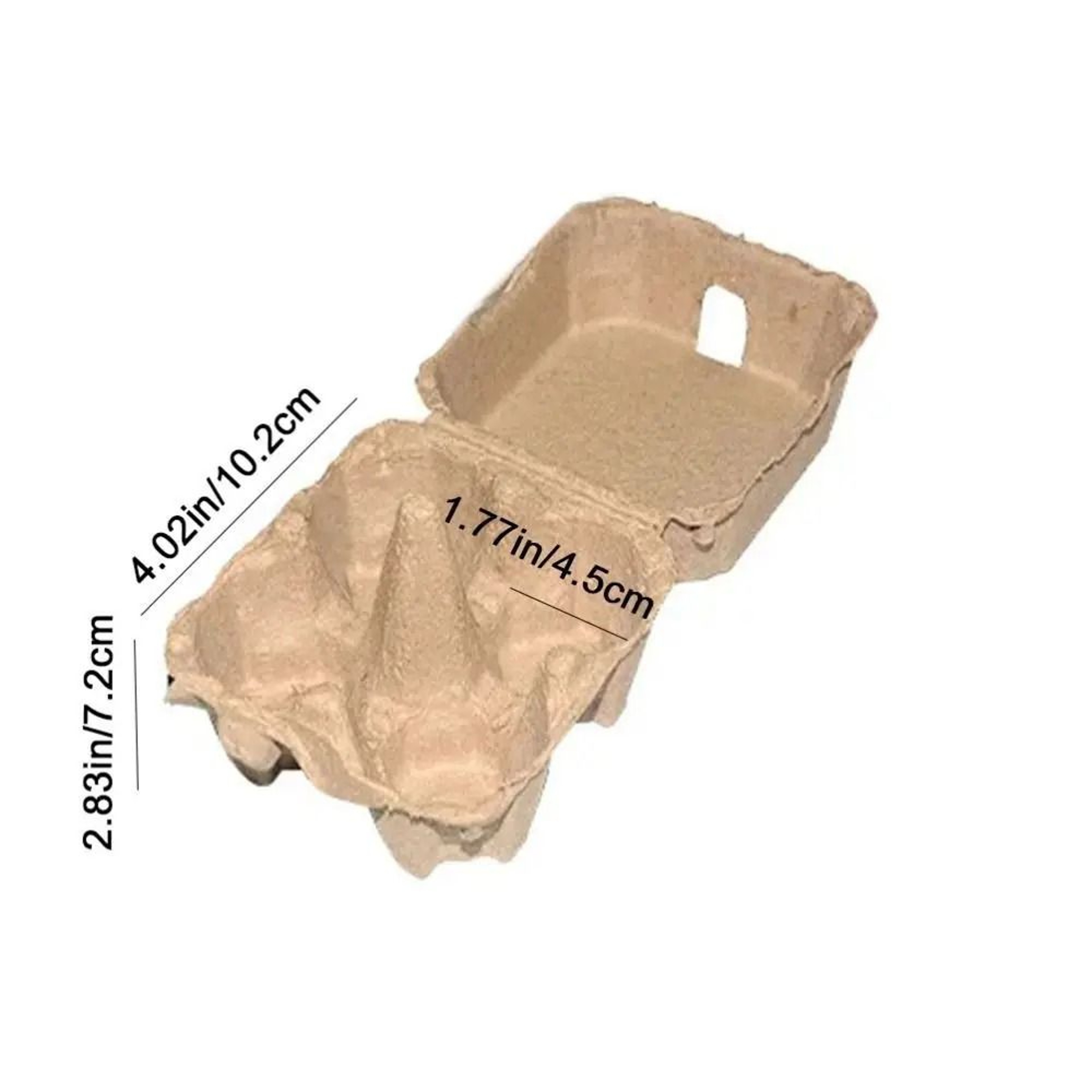 EcoFriendly Kraft Pulp 4Compartment Egg Cartons 2