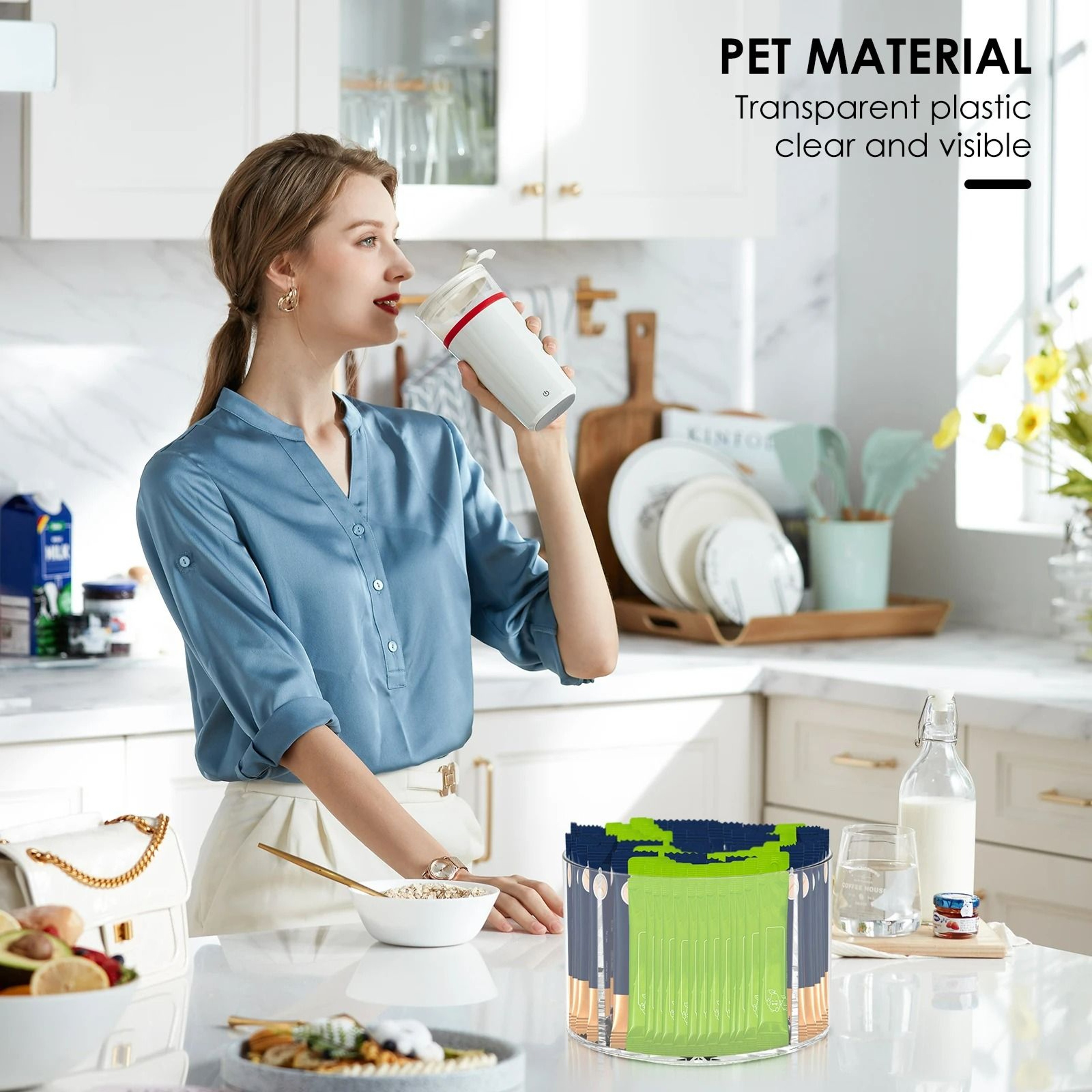 360Degree Rotating Clear Storage Organizer 3