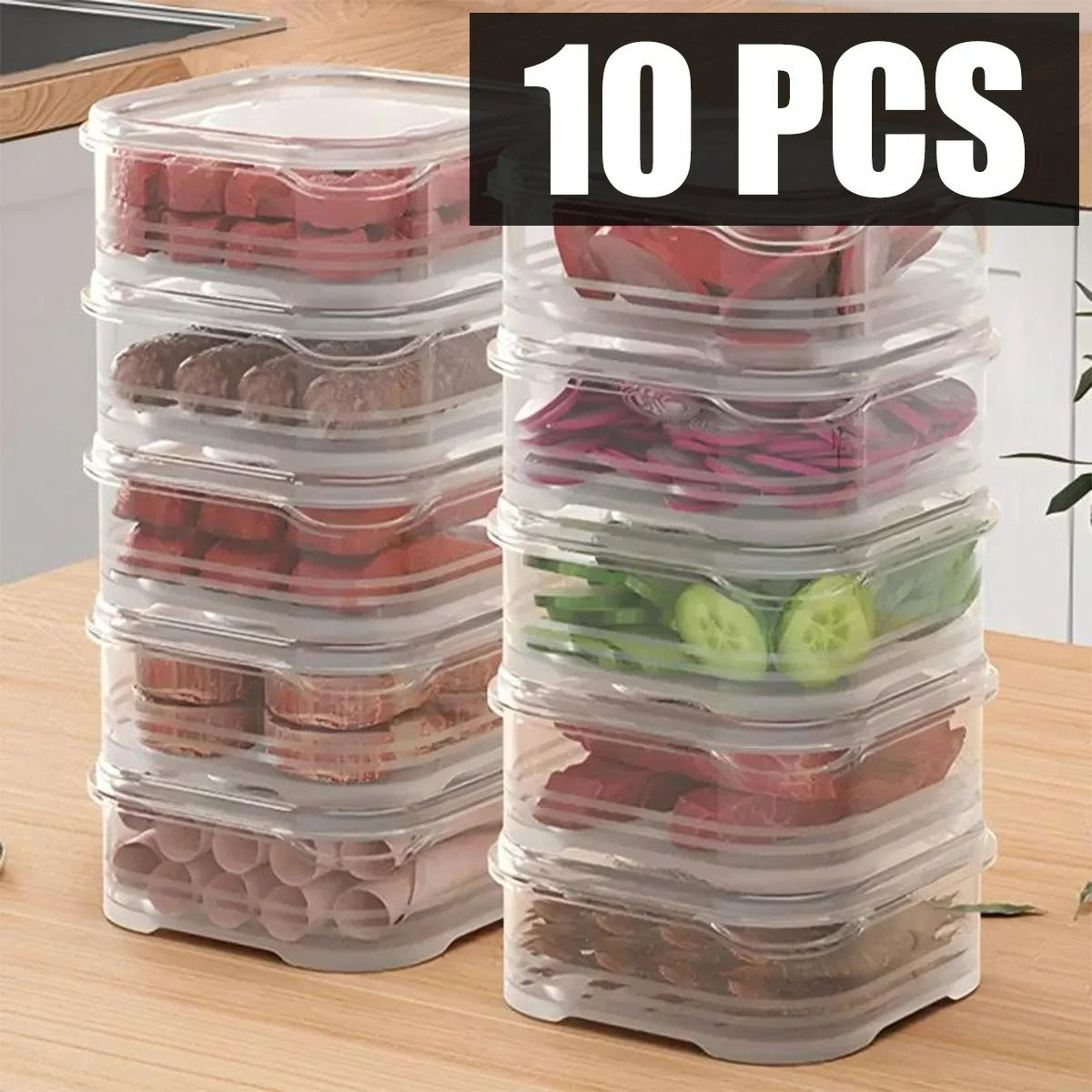 10Piece MultiFunction FreshKeeping Food Storage Box Set 0