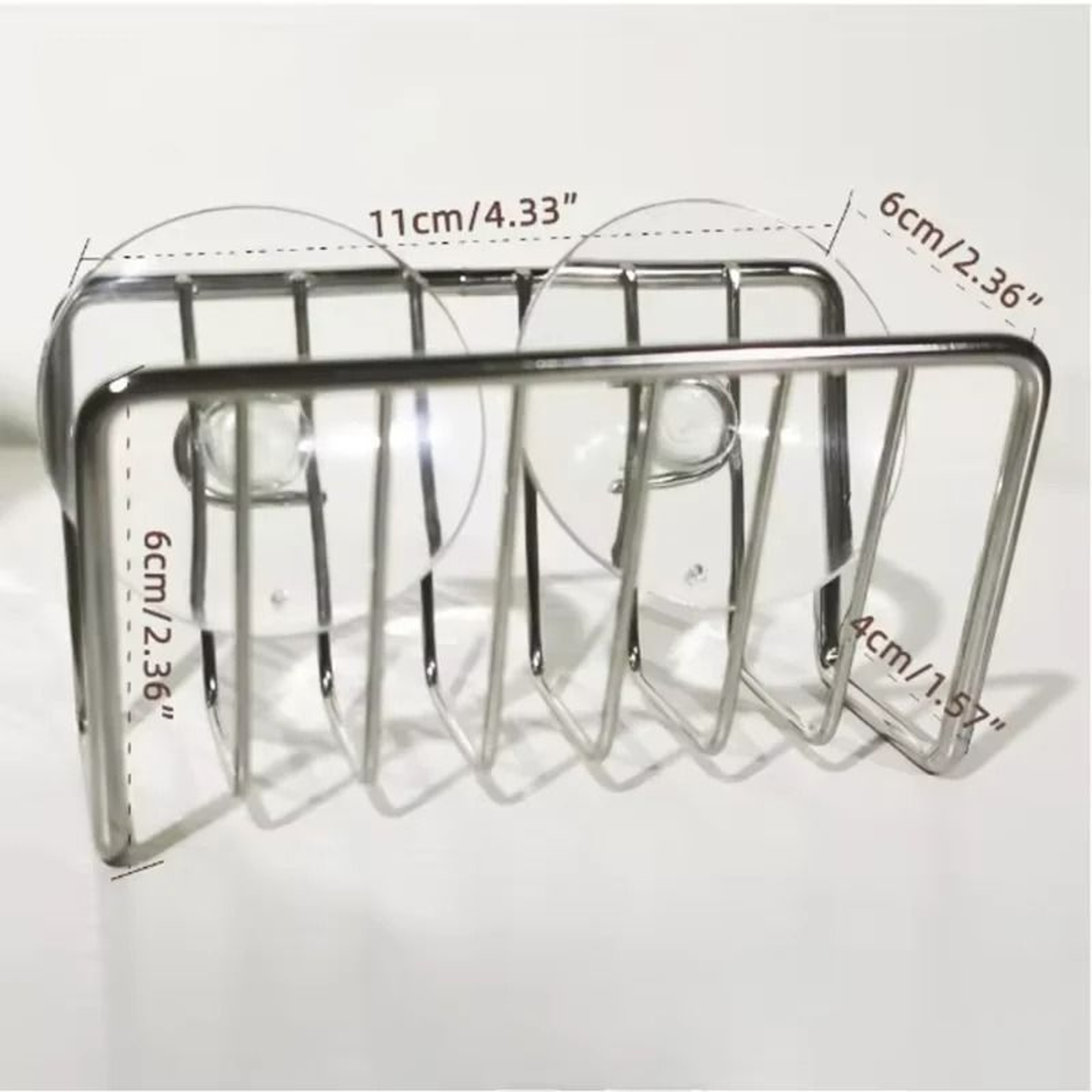 NoDrill WallMounted Iron Sponge Holder  Sink Organizer 10