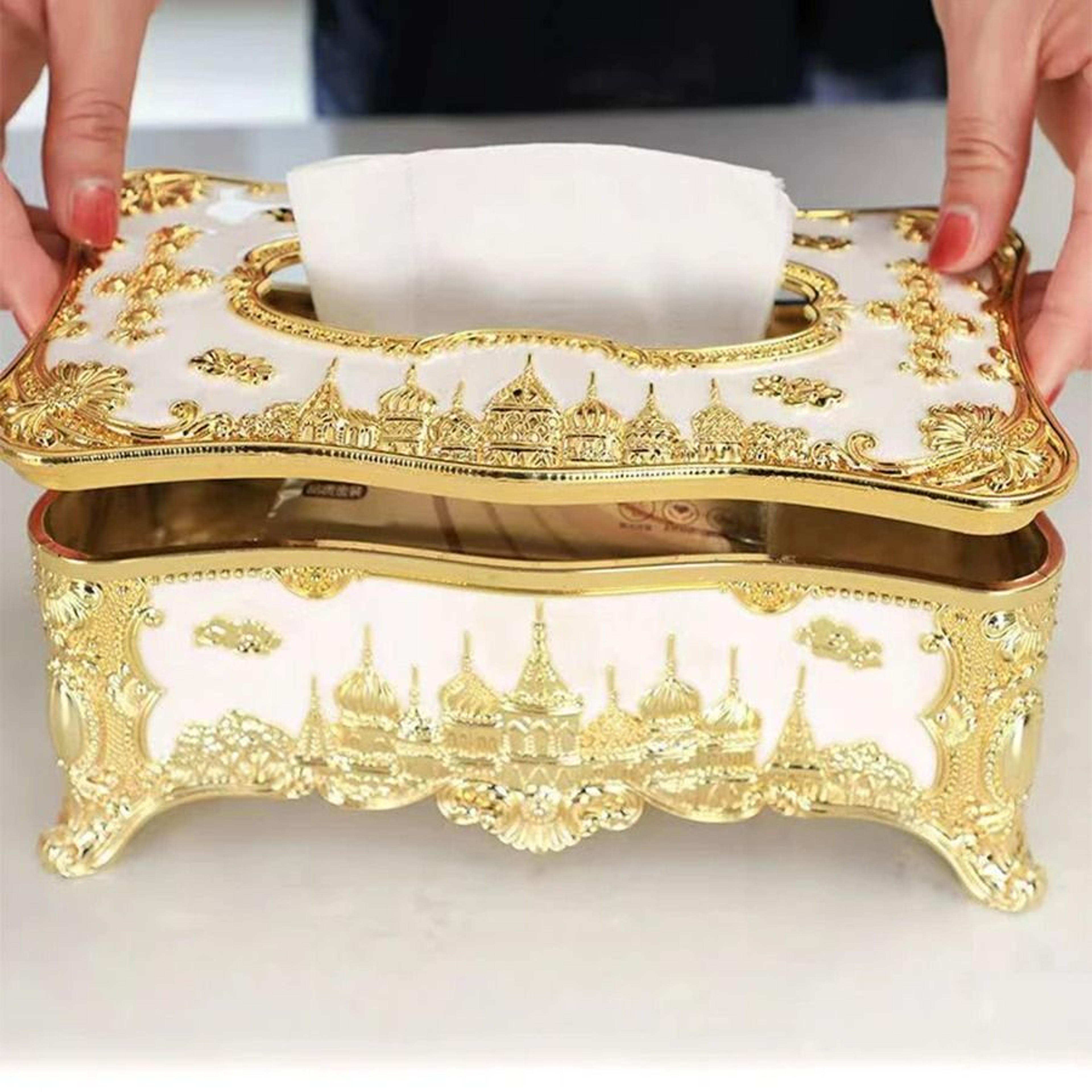 European Style Castle Decorative Tissue Box 3