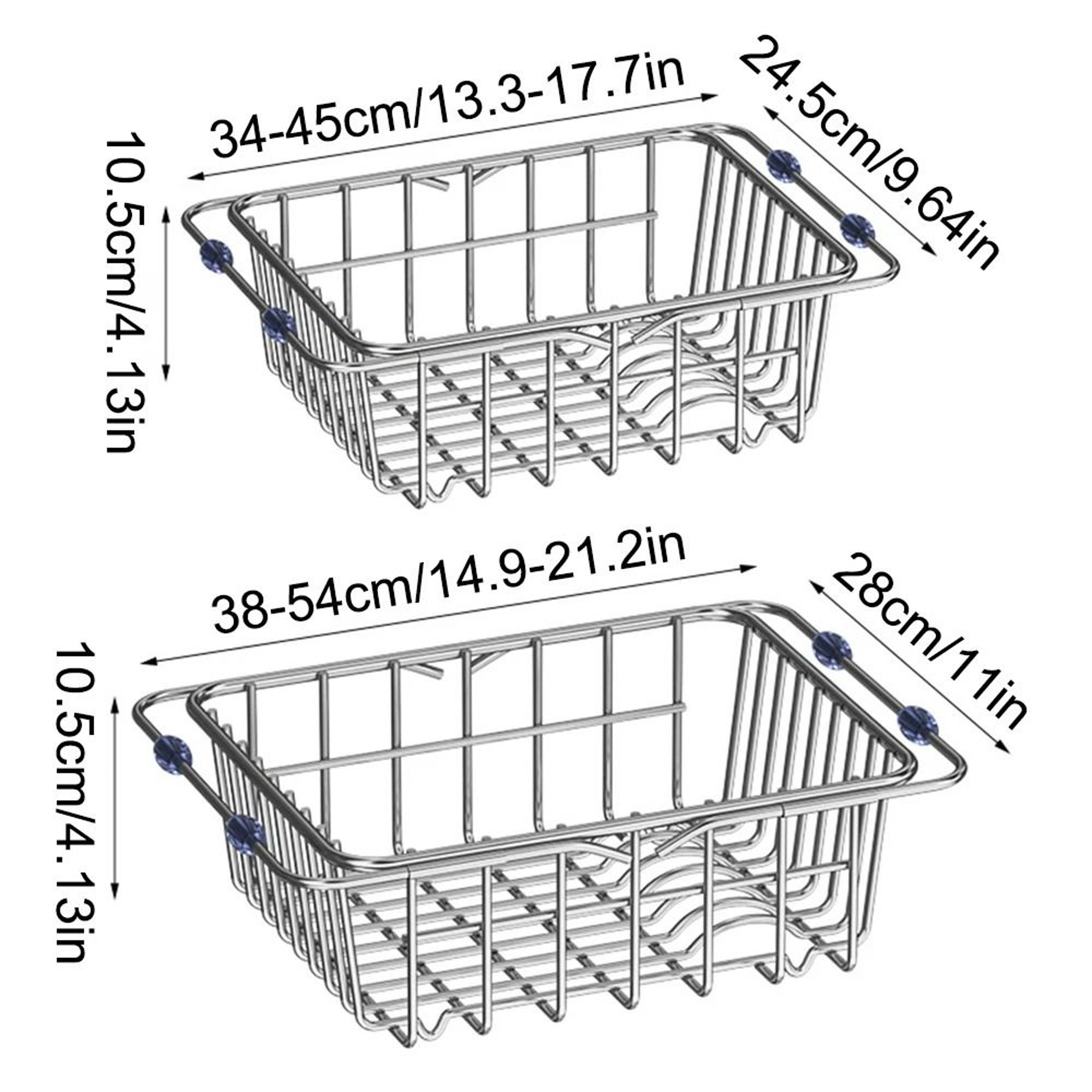 Stainless Steel Telescopic Sink Drain Rack 5