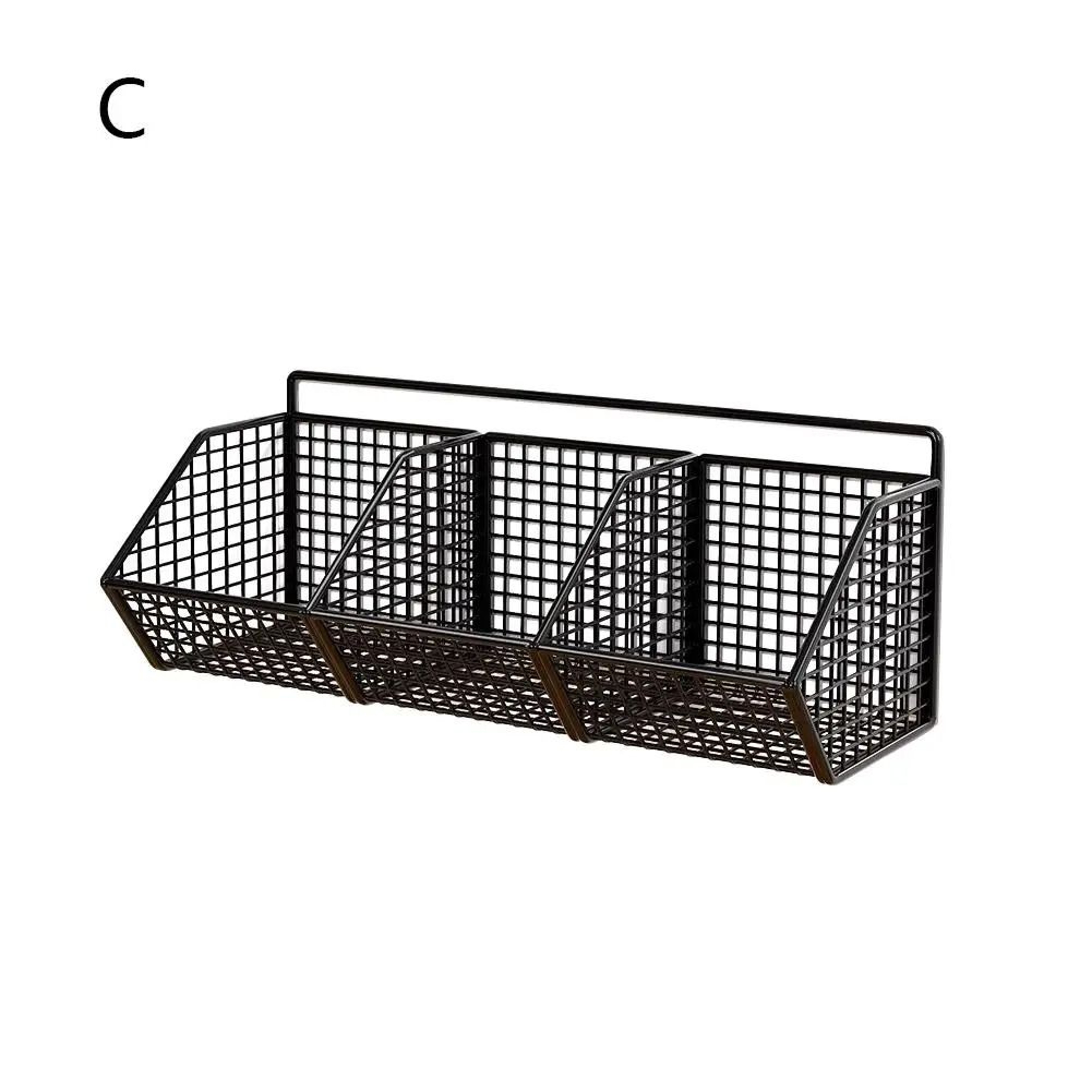 Wrought Iron Kitchen Wall Storage Basket 8