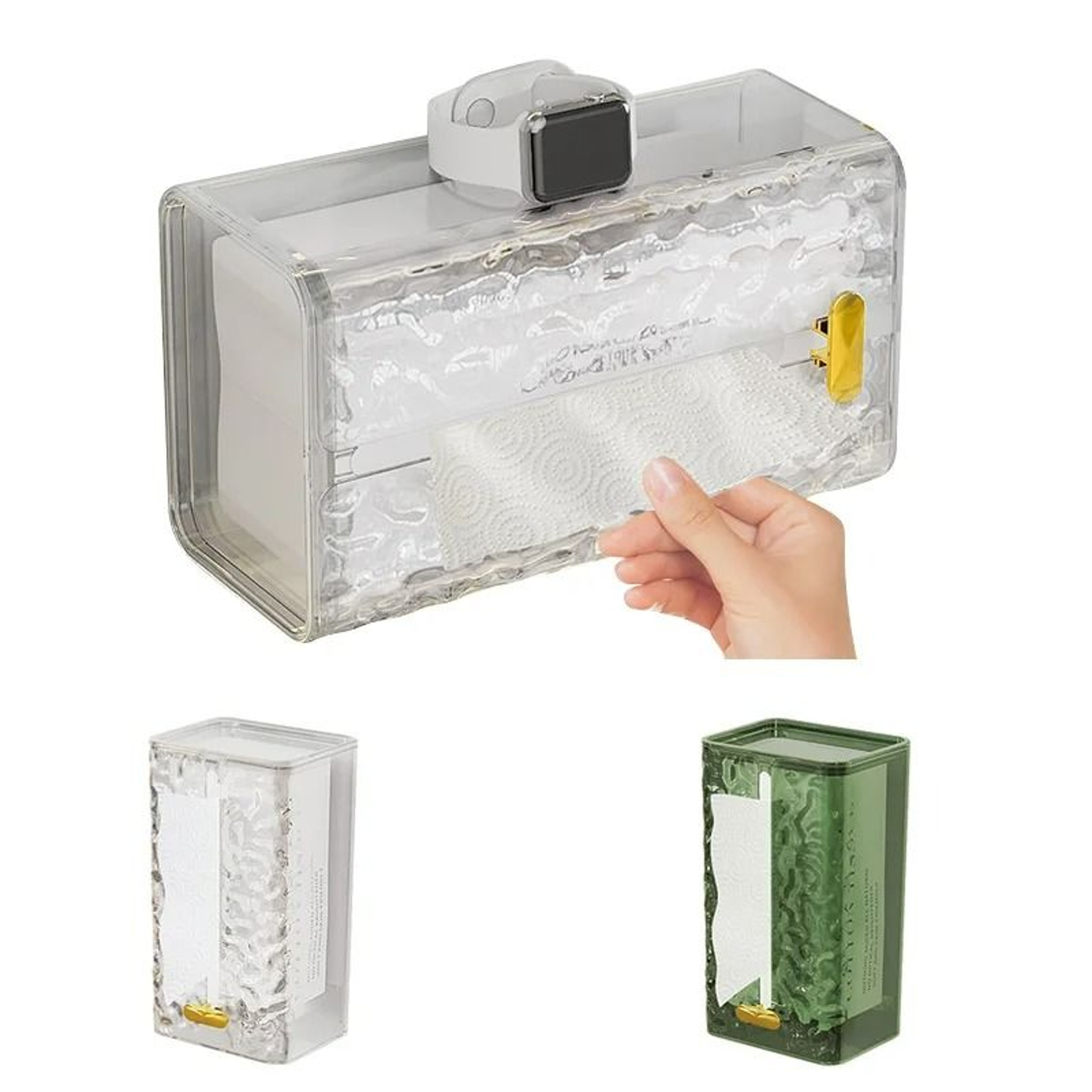 Transparent Wall Mounted Tissue Storage Box 3