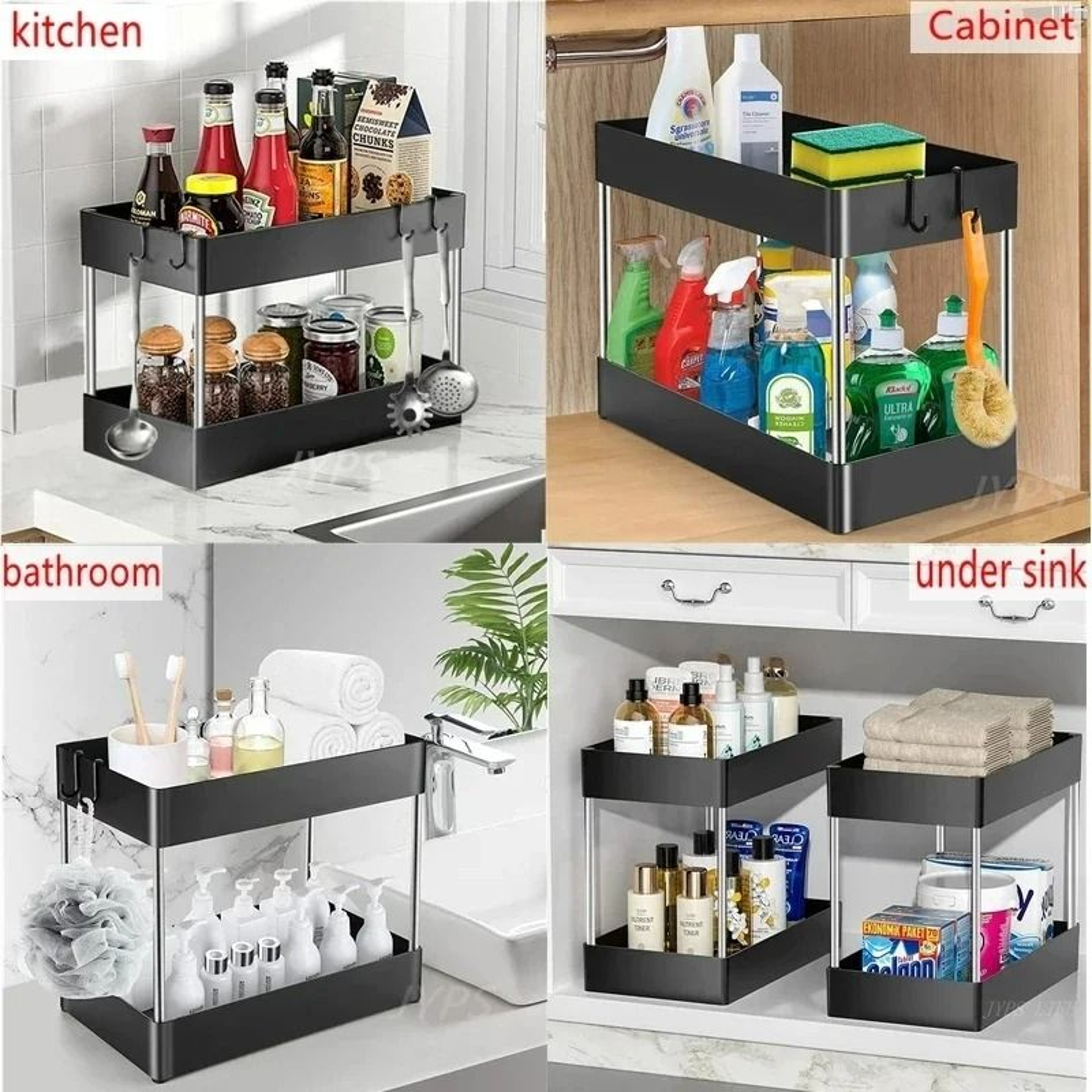 Multipurpose Under Sink Storage Rack For Kitchen And Bathroom 5