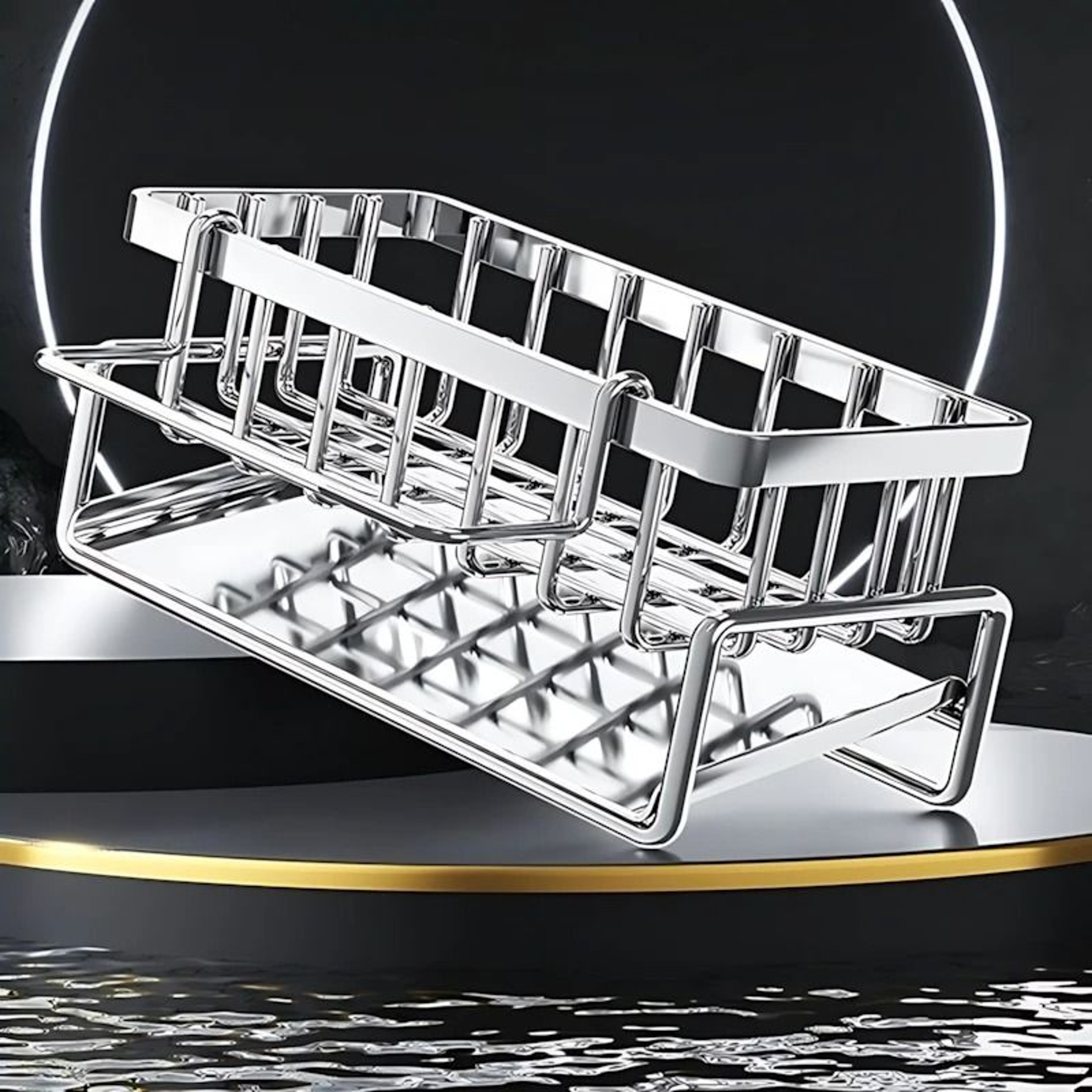 Stainless Steel Over Sink Drying Rack  Large Capacity Over The Sink Dish Rack For Kitchen Counterto 0
