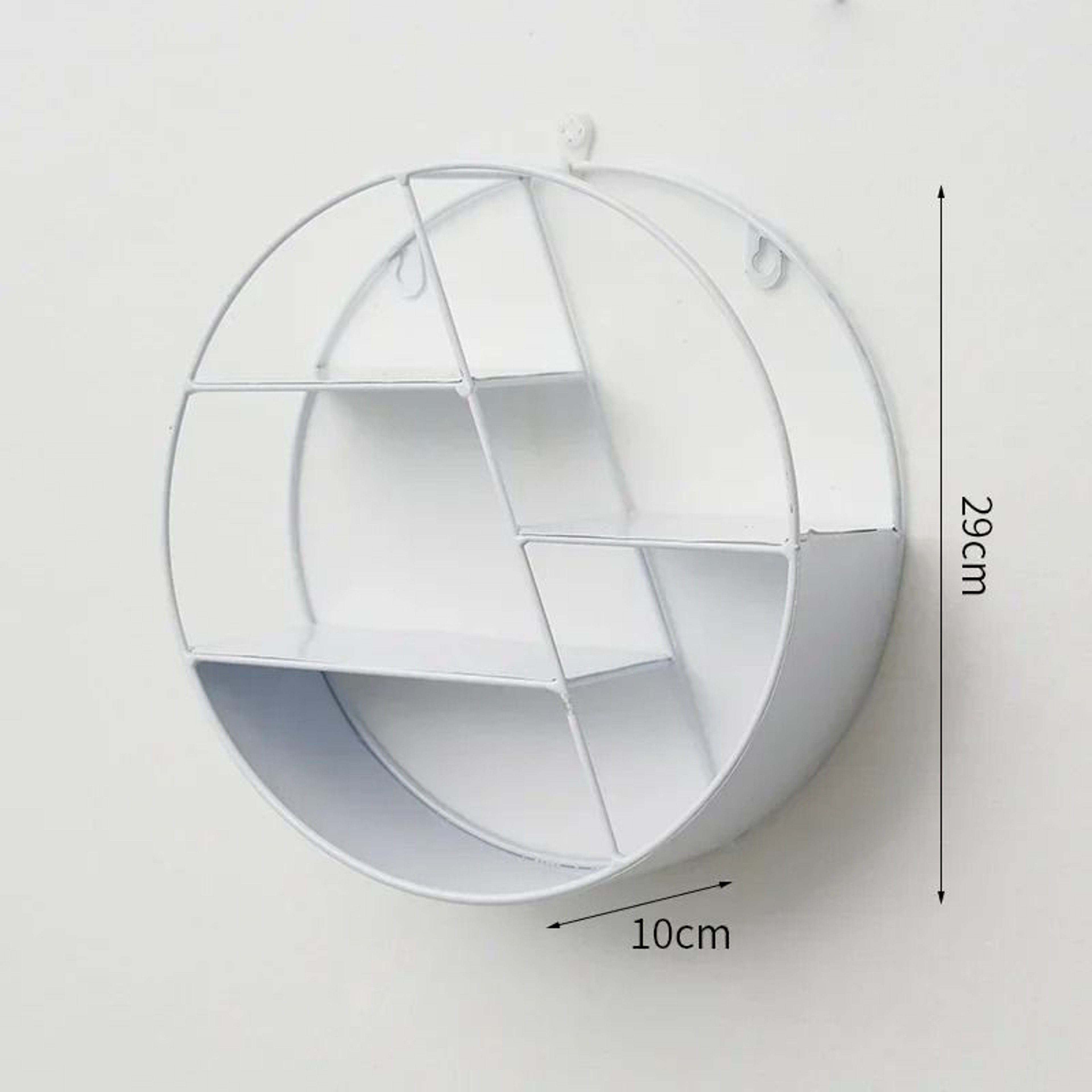 Wall Mounted Circular Floating Shelf  Geometric Nordic Decorative Display Rack 9