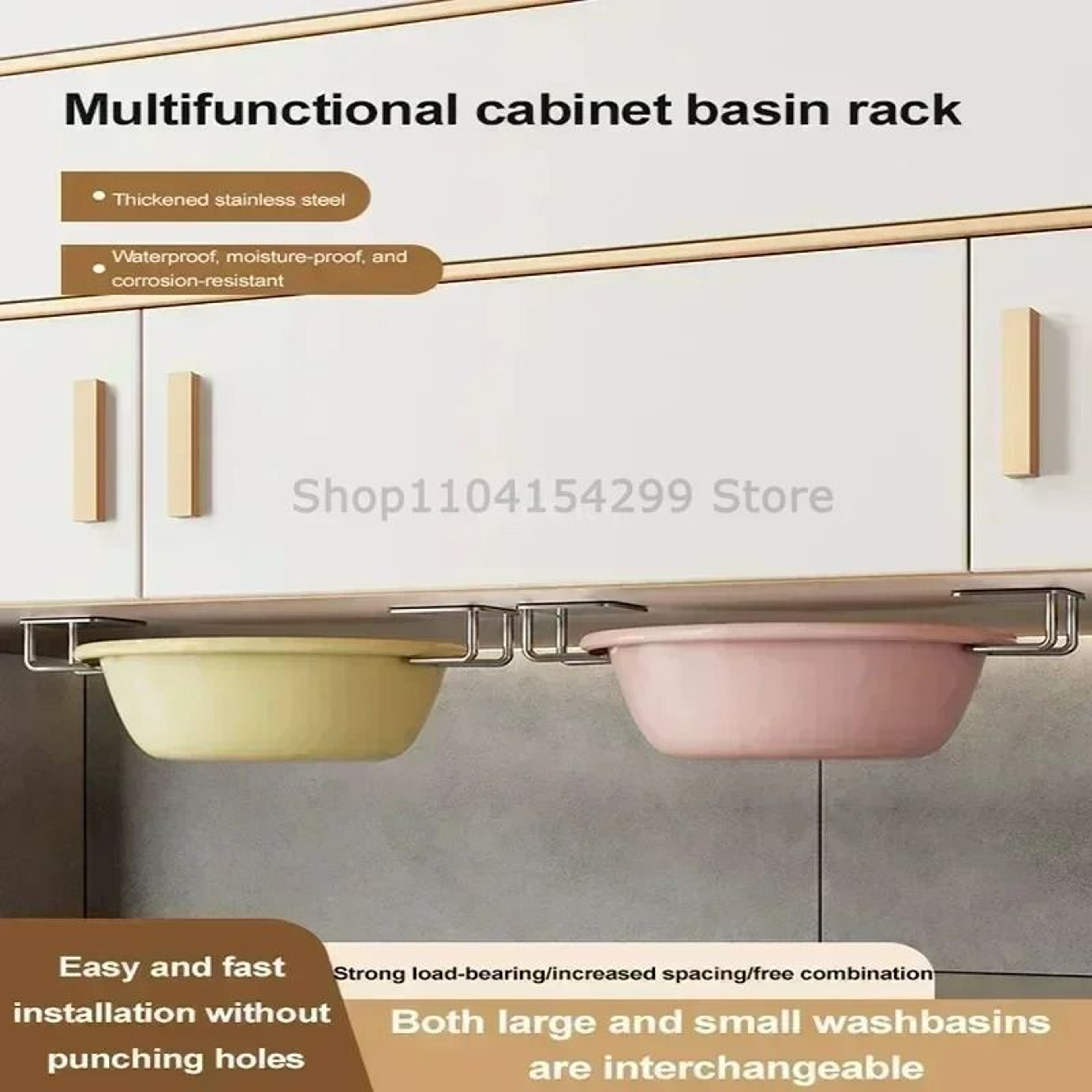 Stainless Steel Sink Sponge Holder  HeavyDuty SelfAdhesive Draining Rack For Kitchen Sponges And Sc 1