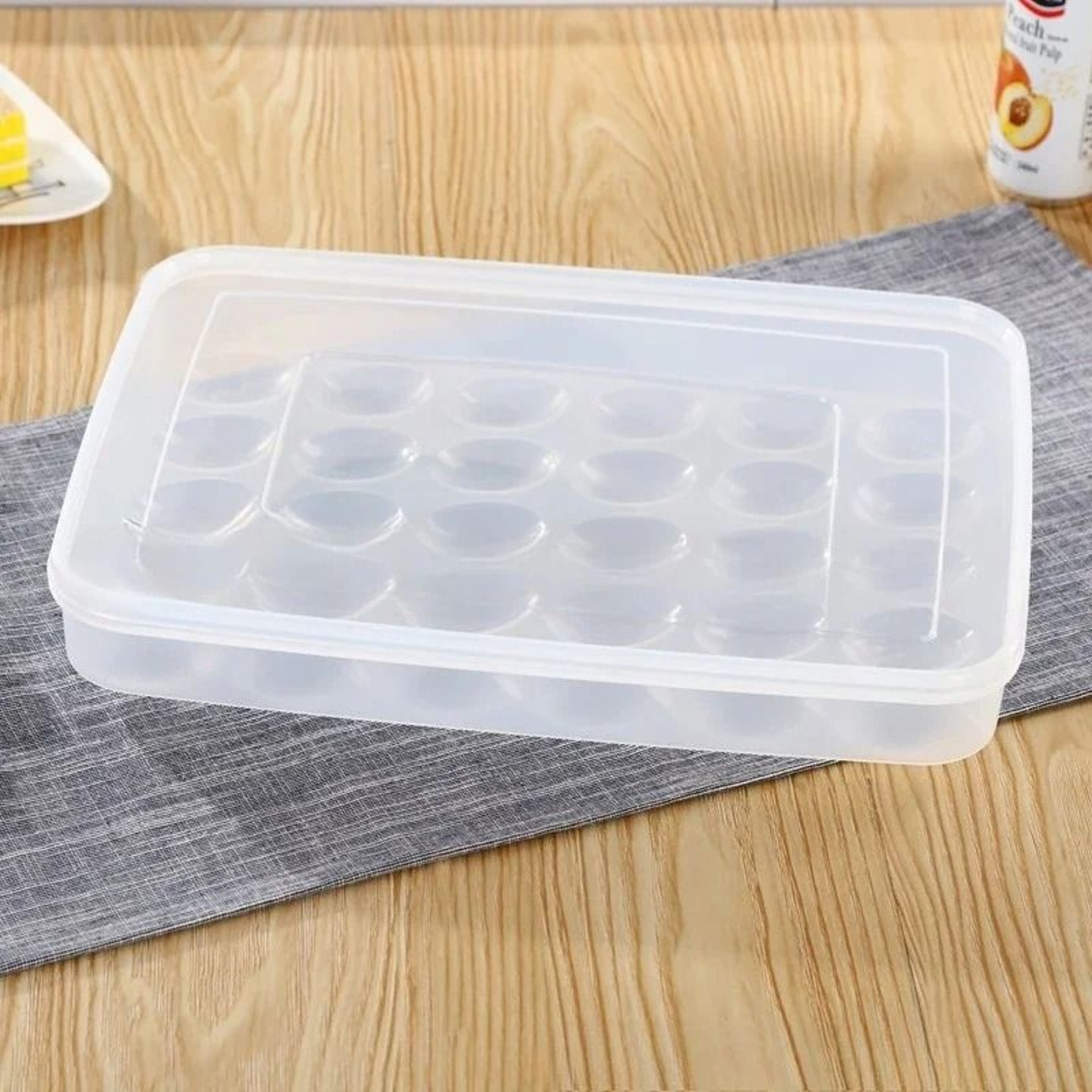 30Grid Large Egg Storage Box  HeavyDuty Shockproof Container With Cover And Stackable Refrigerator  7