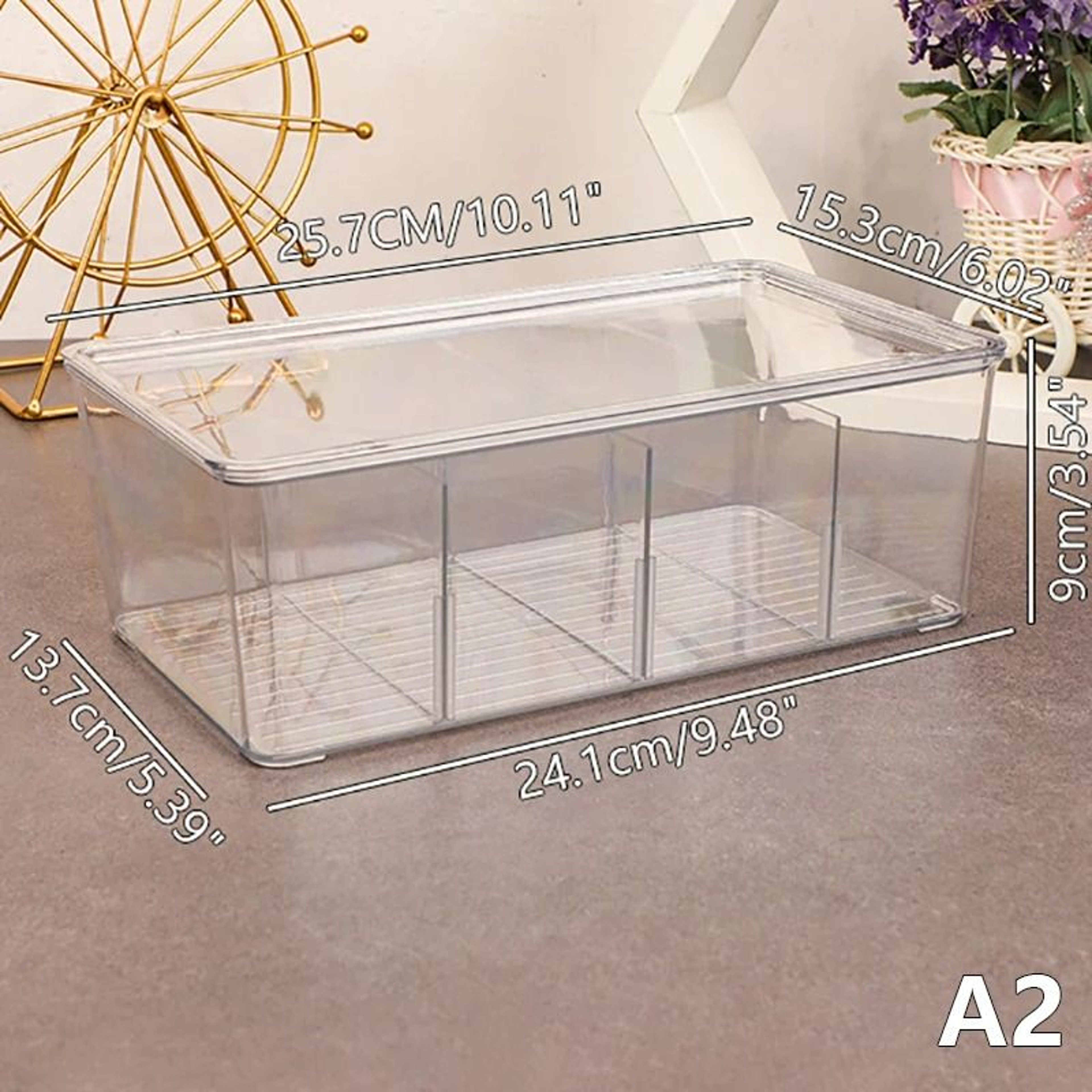 Acrylic Transparent Tea Bag Storage Box  Clear Coffee Pod  Condiment Organizer With Dustproof Lid 7