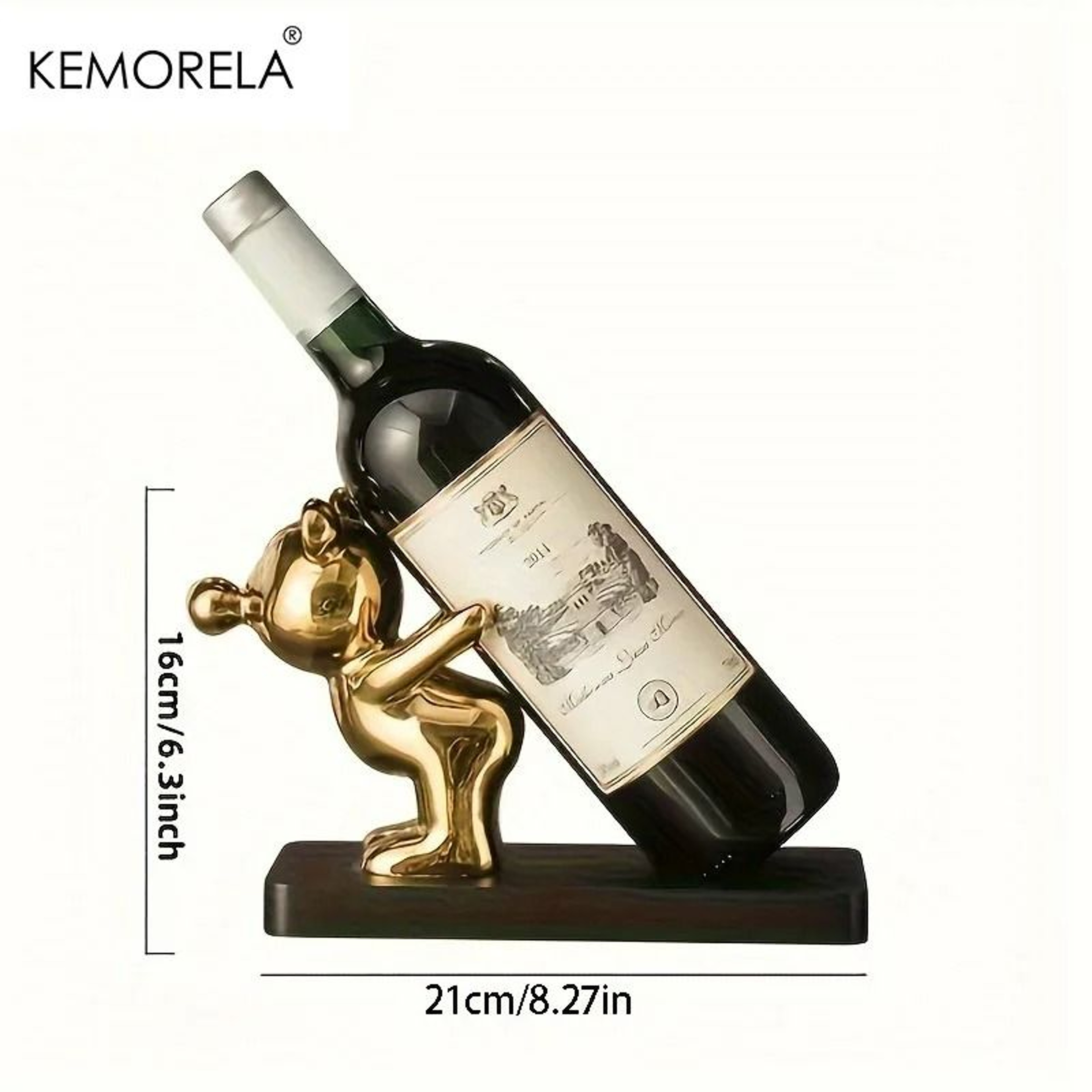 Creative Cartoon Wine Rack  Ceramic Living Room Countertop Decoration  Cute Home Bar Storage Displa 6