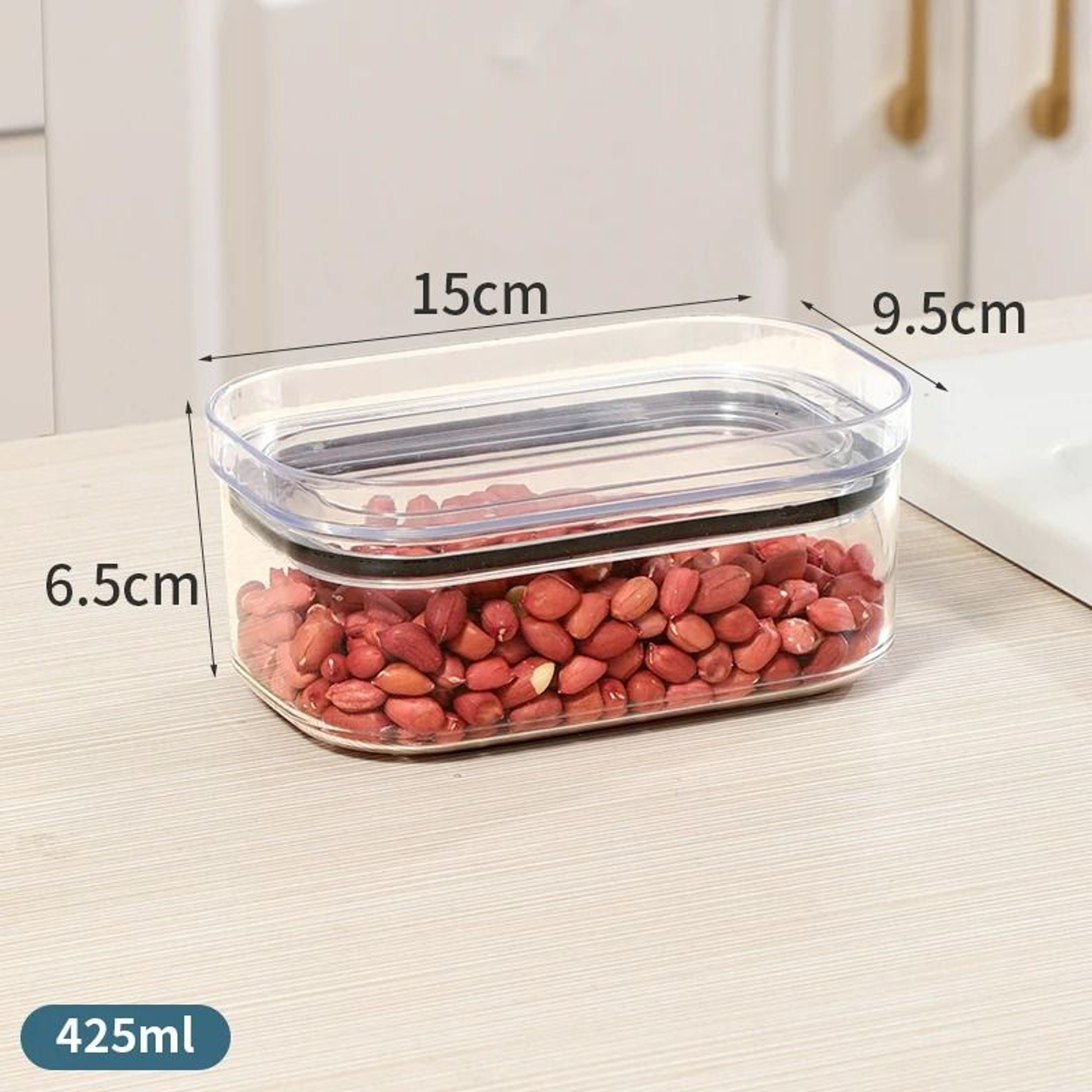 Airtight Multigrain Storage Canisters  MoistureProof LargeCapacity Food Storage Jars With Locking L 8