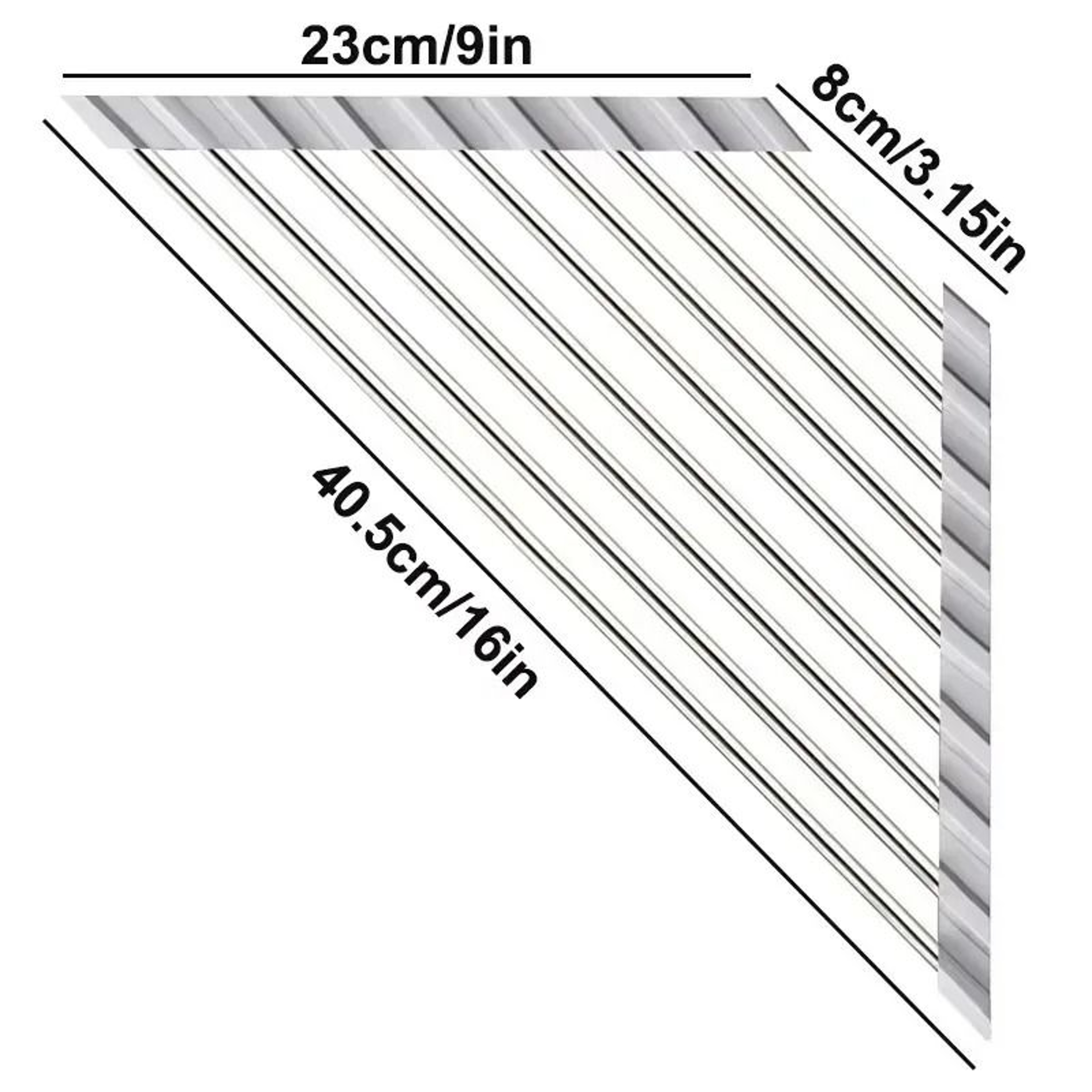 RollUp Triangle Sink Drying Rack 8
