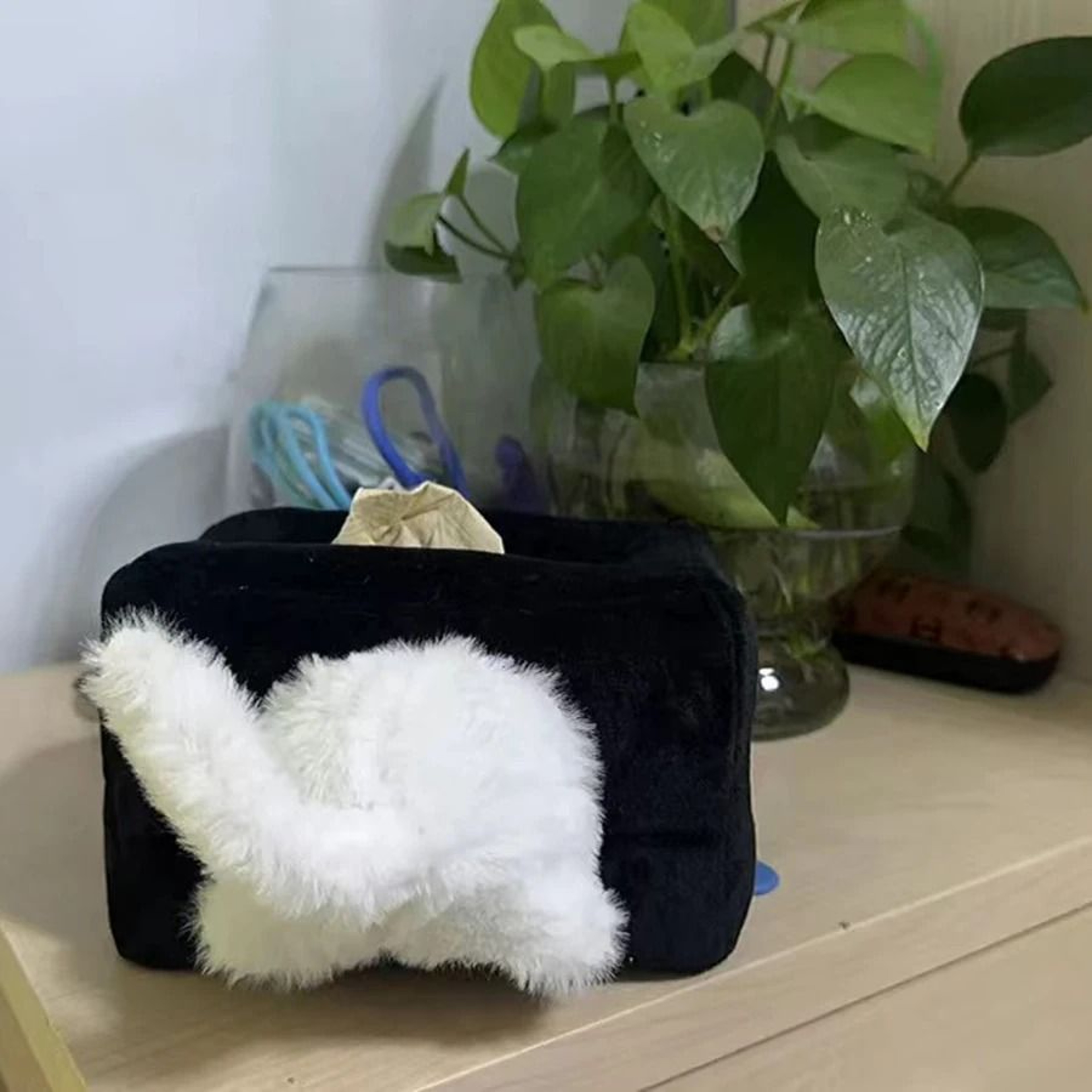 Funny Cat Butt Velvet Tissue Box Cover 3