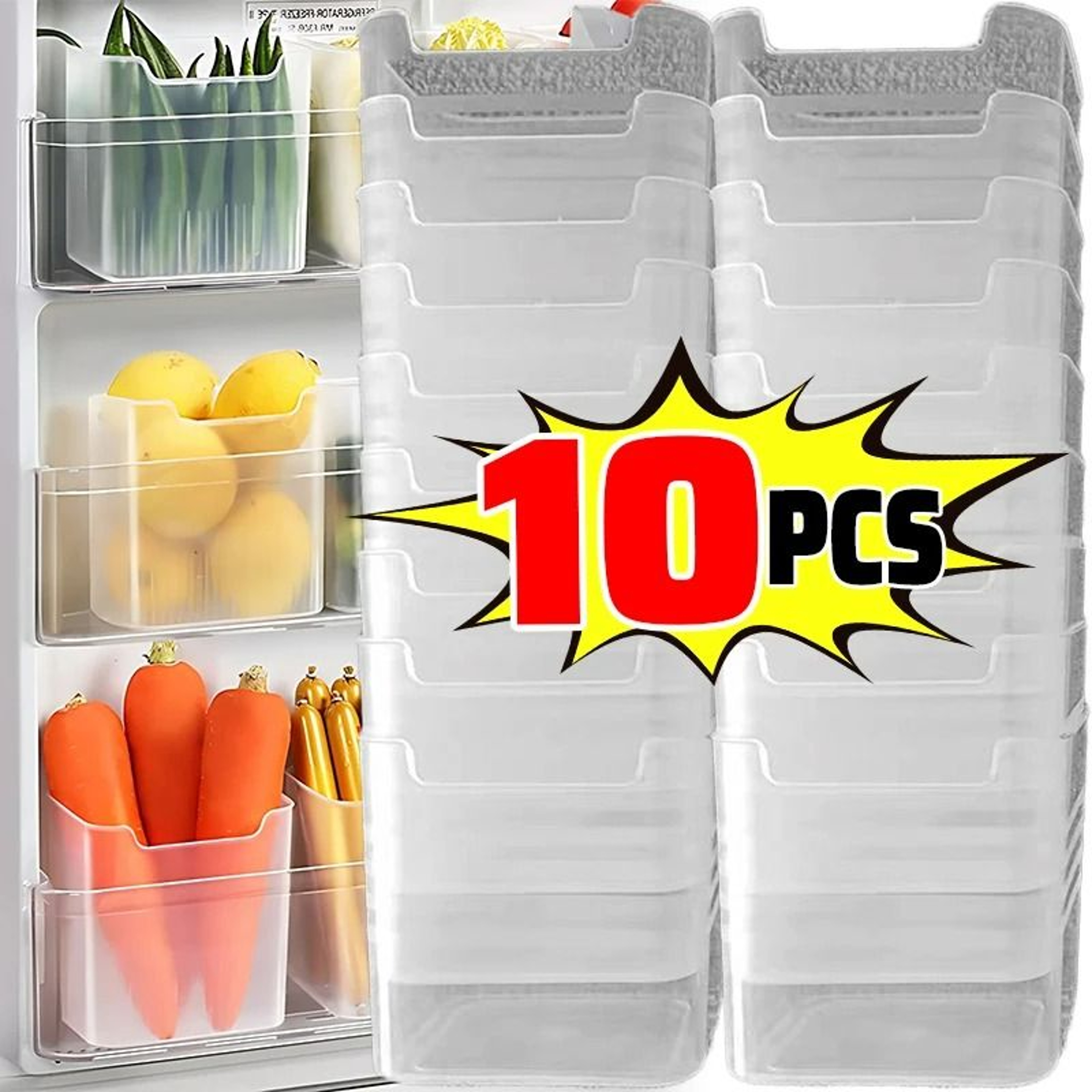 Refrigerator SideDoor Storage Boxes  10 Pack 0