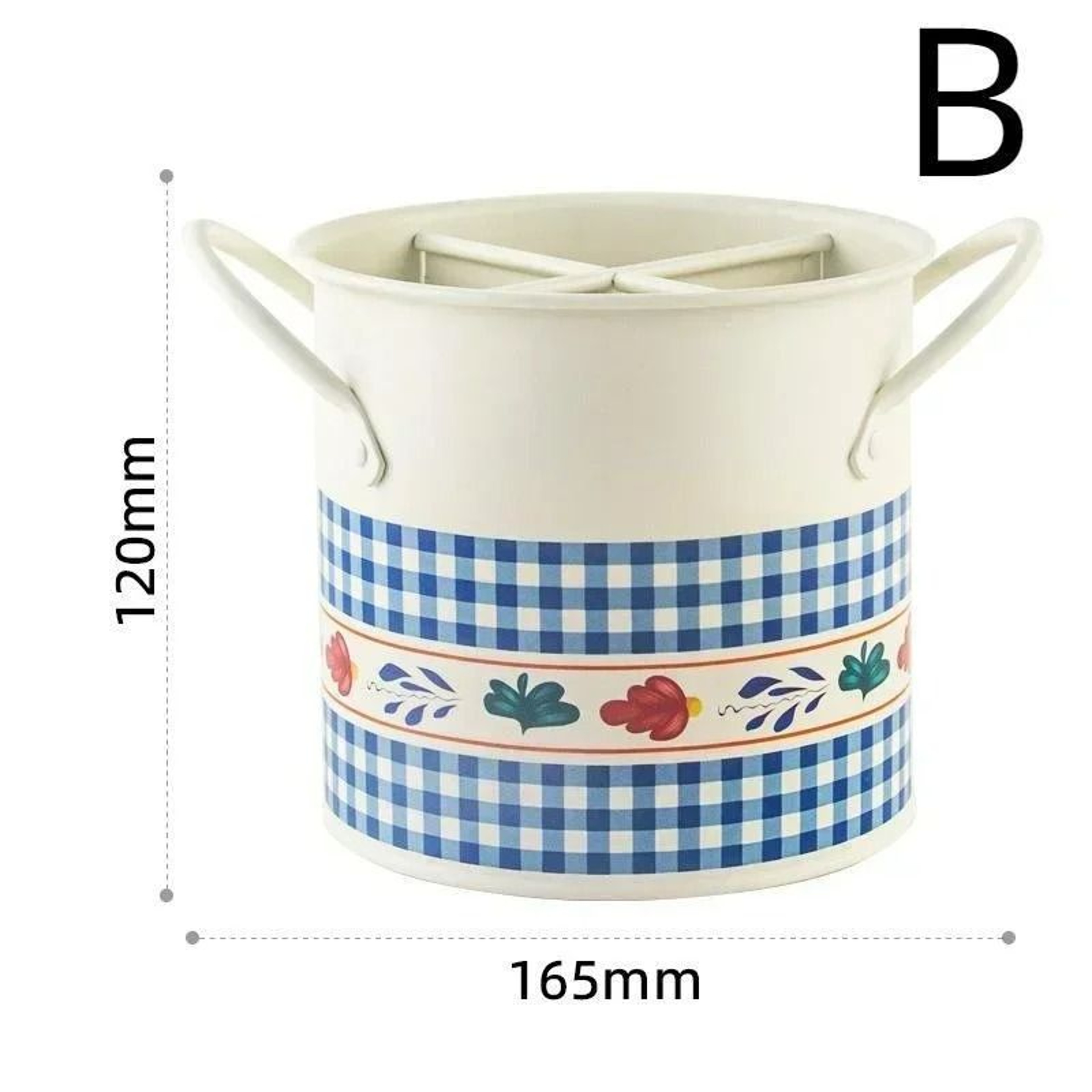 Retro MultiCompartment Tableware Storage Bucket  Draining Rack 9