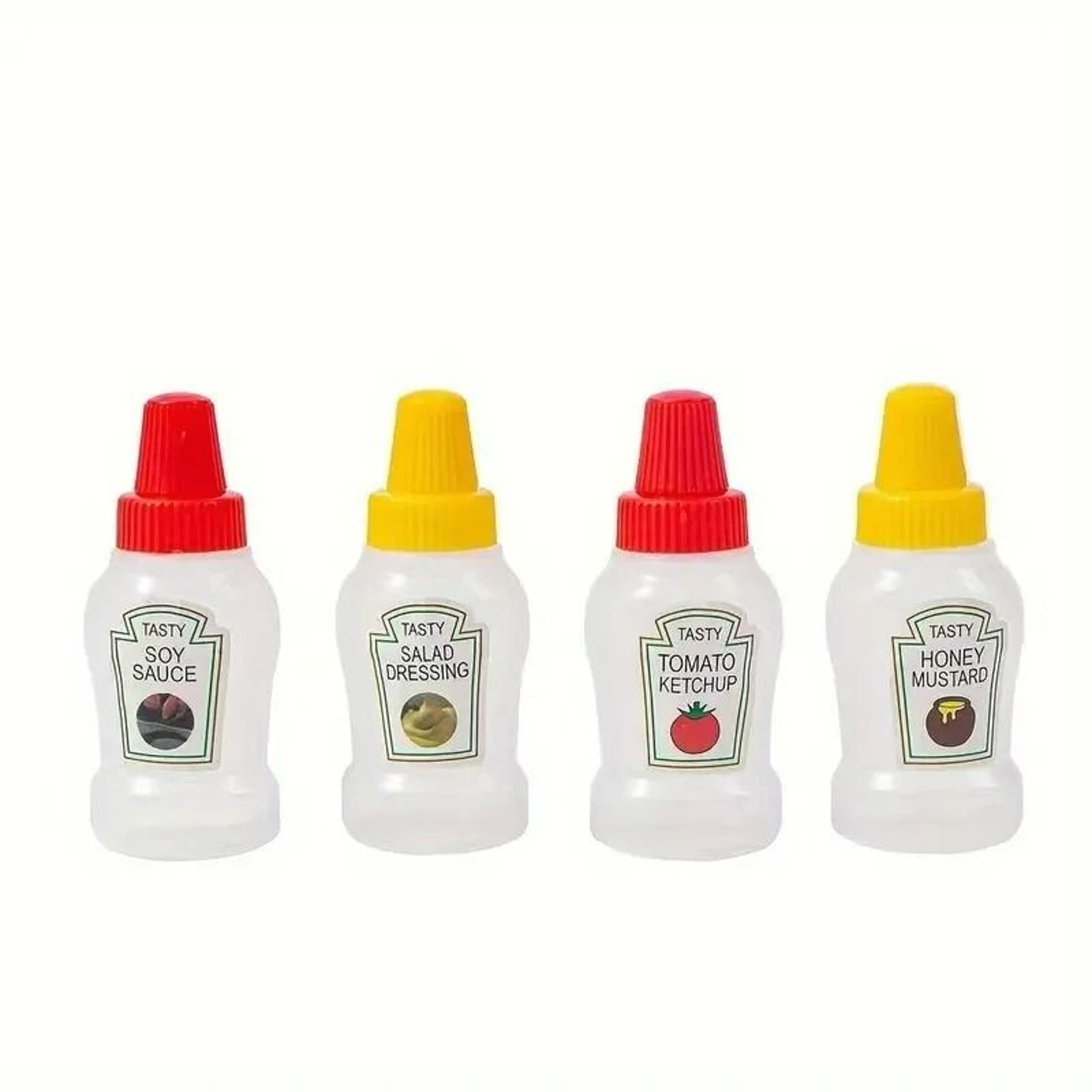 Mini Portable Seasoning Squeeze Bottles  4 Pack 6