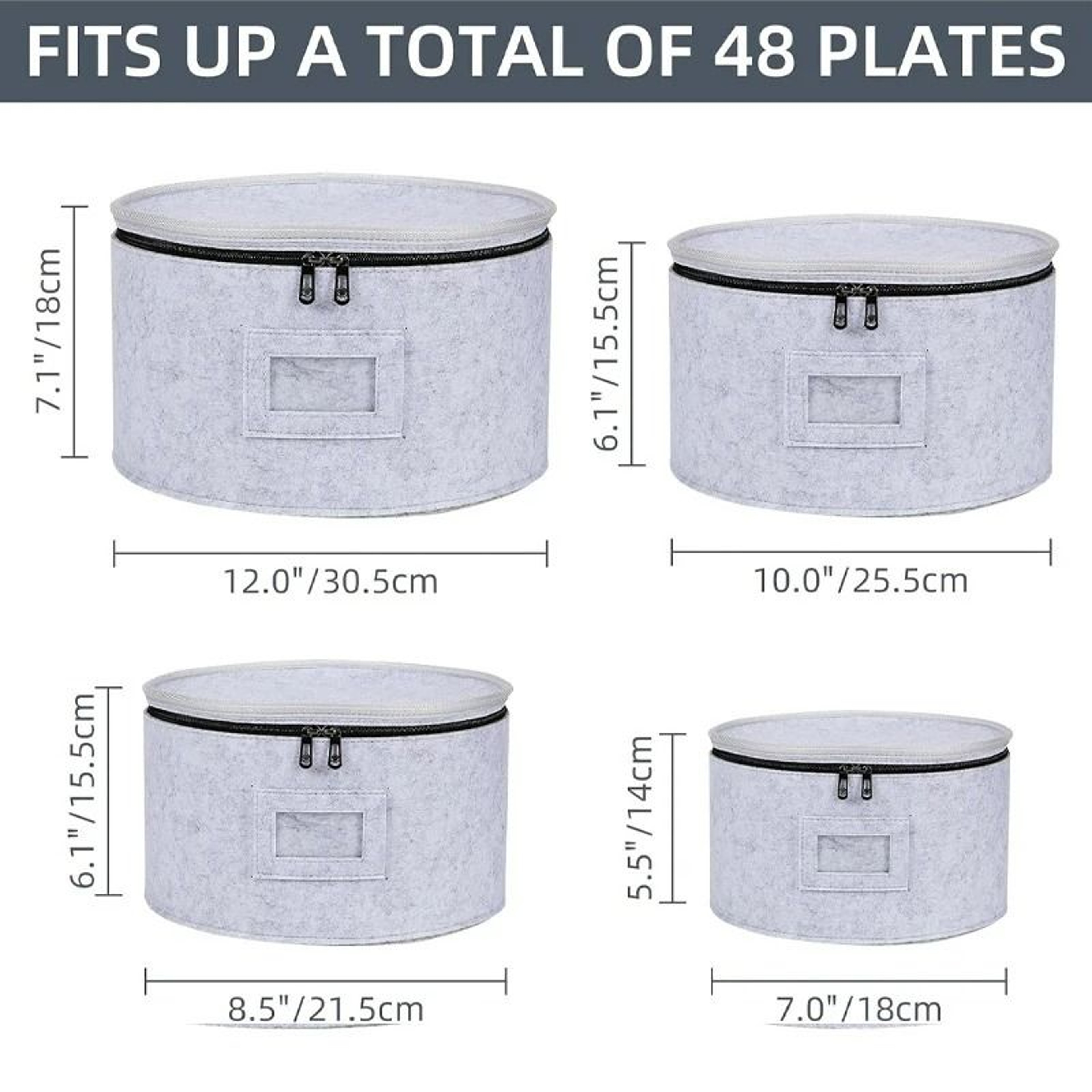 Felt Dining Storage Bag And Plate Preservation Case 5